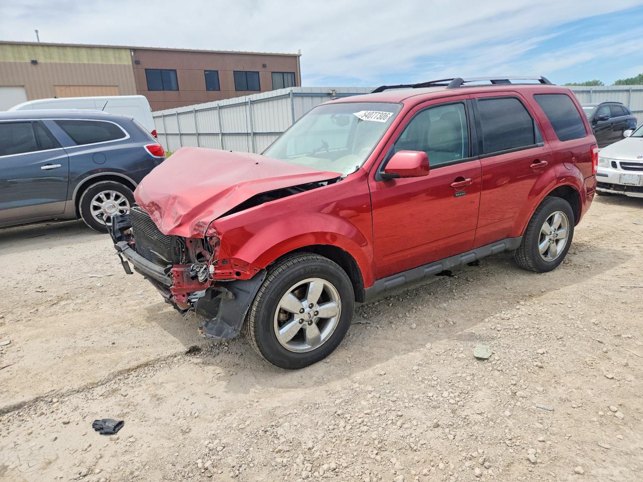 2012 Ford Escape Limited Red vin: 1FMCU0EG1CKB54289