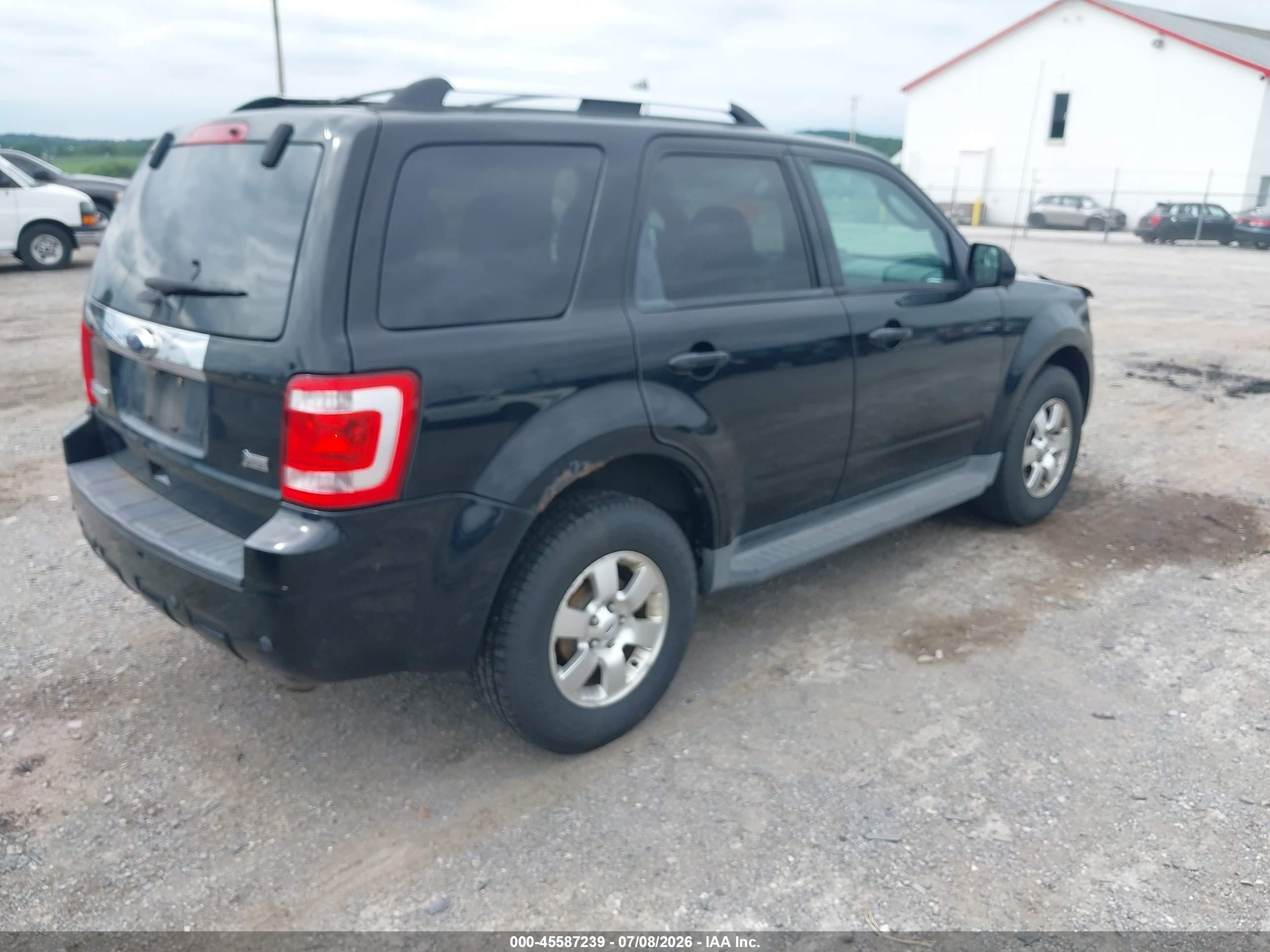 2012 Ford Escape Limited Черный vin: 1FMCU0EG1CKC61763