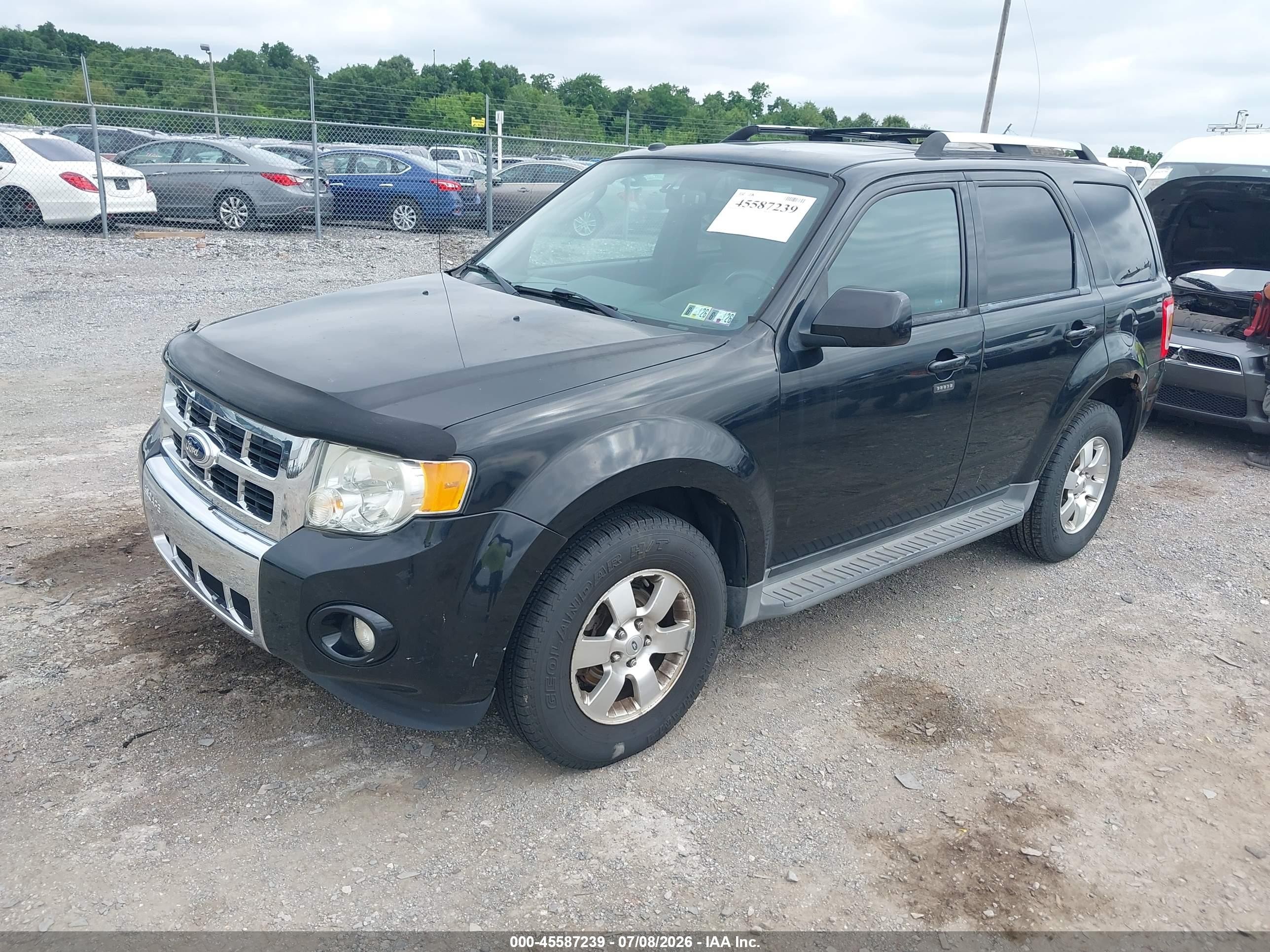 2012 Ford Escape Limited Черный vin: 1FMCU0EG1CKC61763