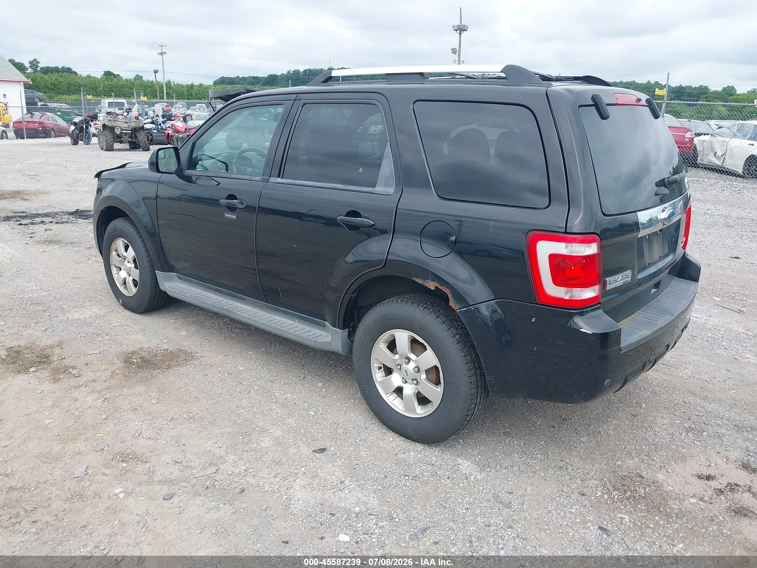 2012 Ford Escape Limited Черный vin: 1FMCU0EG1CKC61763