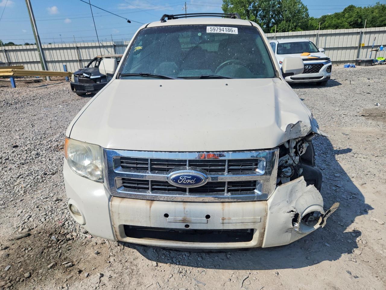 2011 Ford Escape Limited White vin: 1FMCU0EG2BKB53666