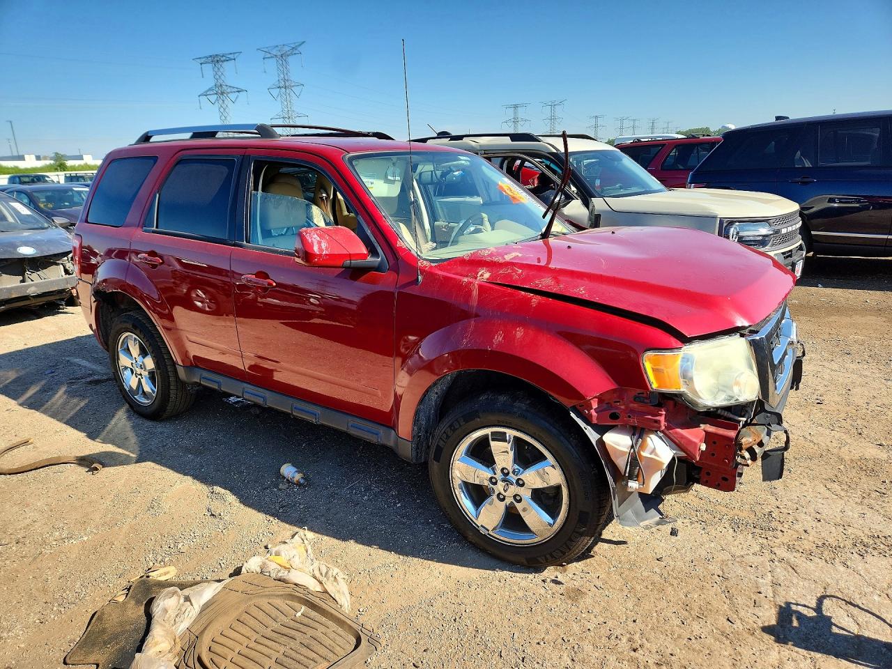 2011 Ford Escape Limited Red vin: 1FMCU0EG2BKB90376