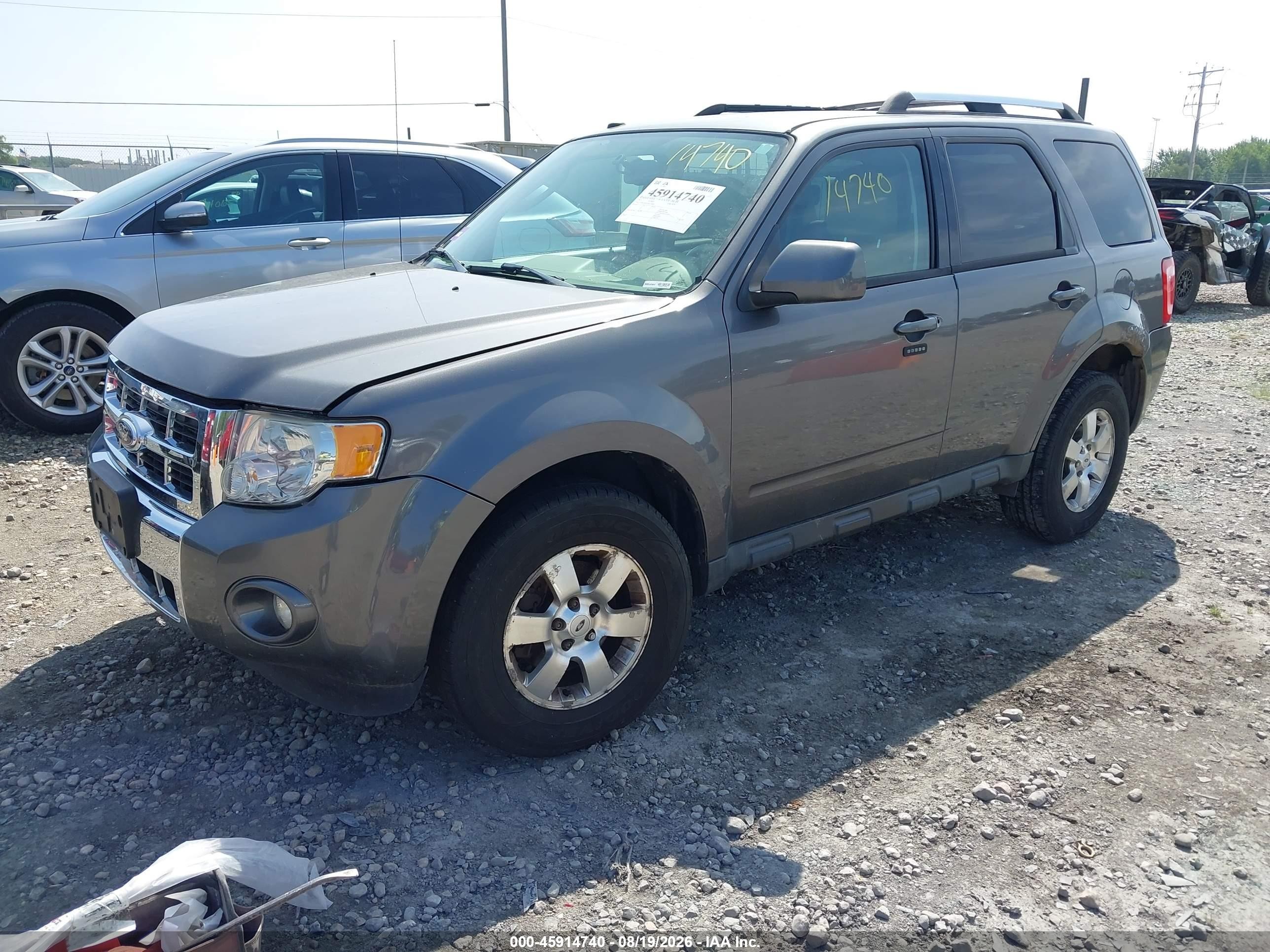 2011 Ford Escape Limited Серый vin: 1FMCU0EG2BKC18869