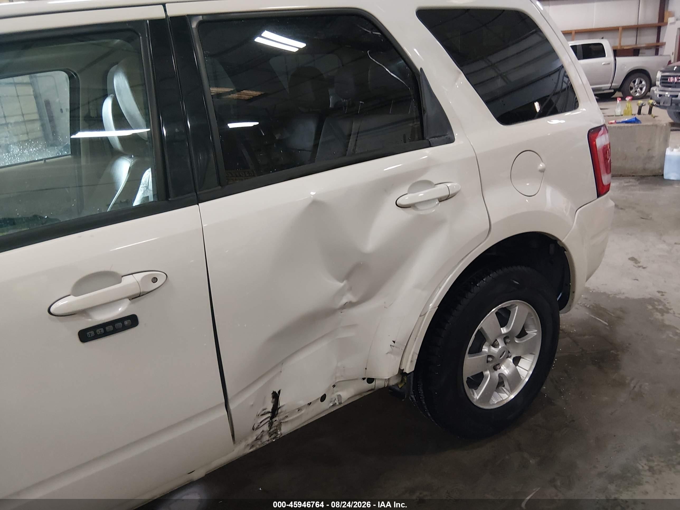 2012 Ford Escape Limited White vin: 1FMCU0EG2CKB04517