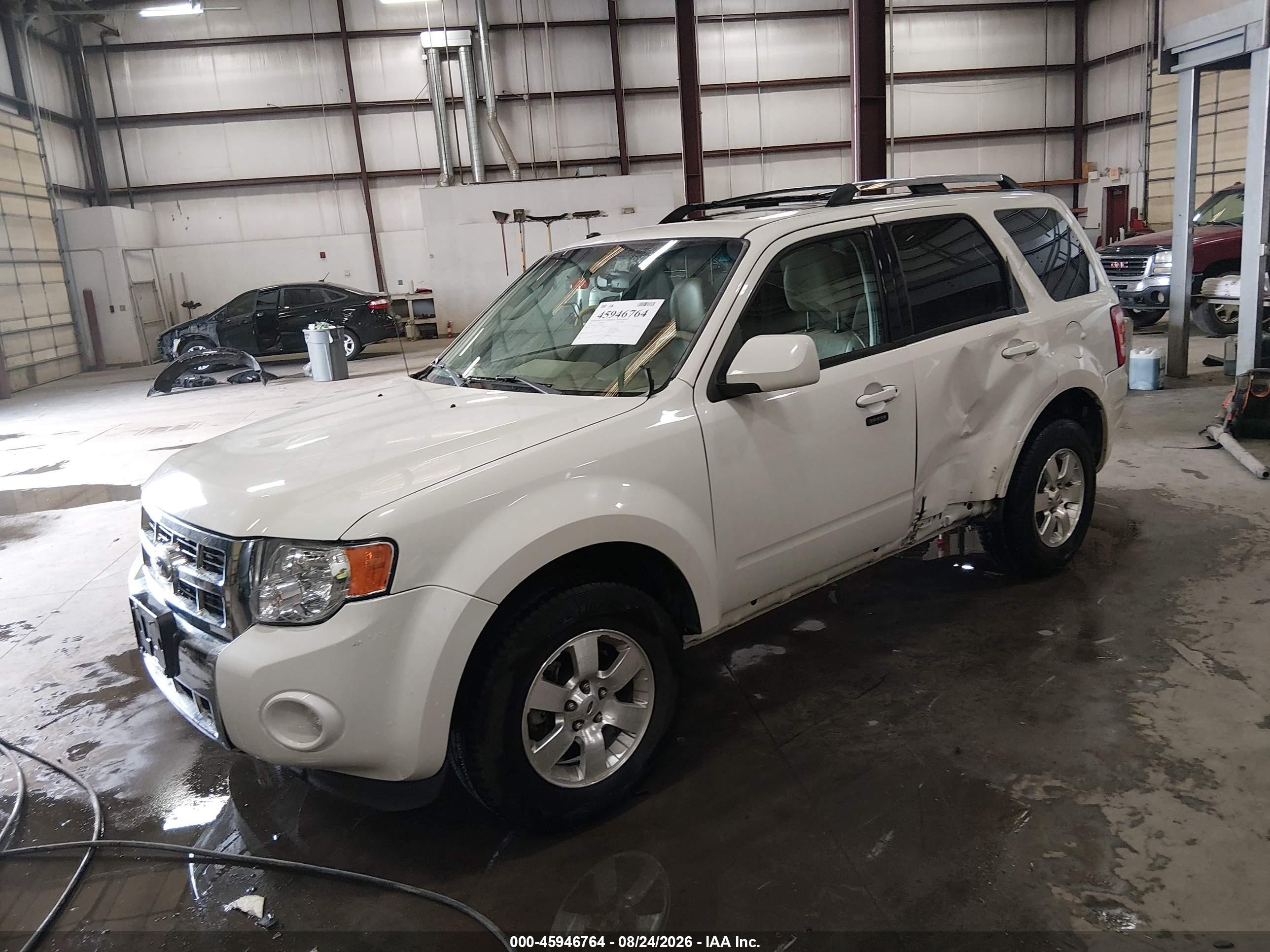 2012 Ford Escape Limited White vin: 1FMCU0EG2CKB04517
