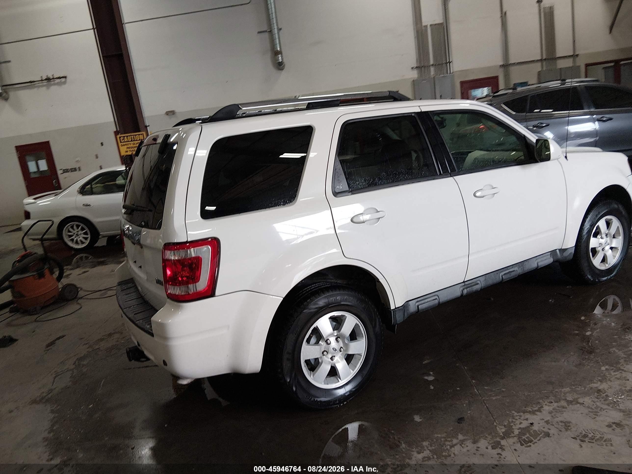 2012 Ford Escape Limited White vin: 1FMCU0EG2CKB04517