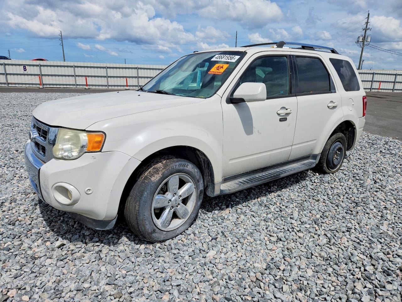 2011 Ford Escape Limited White vin: 1FMCU0EG3BKA72577