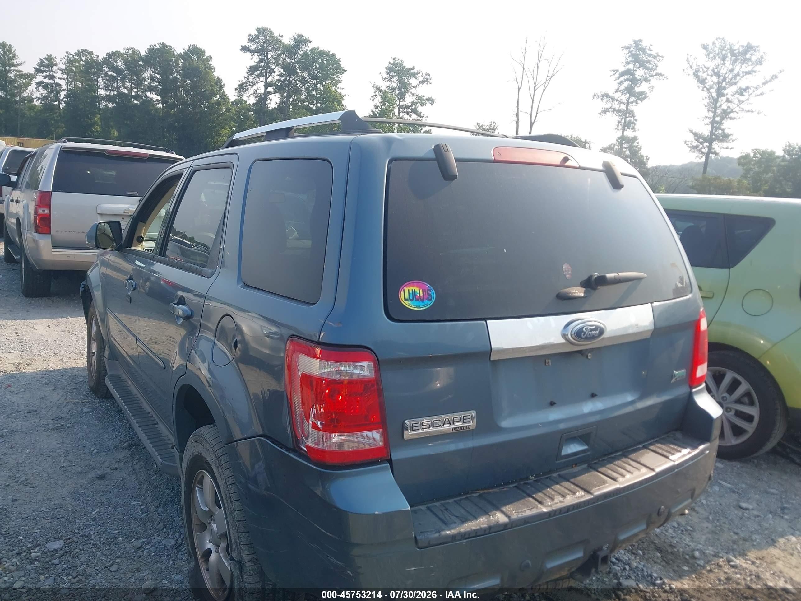 2011 Ford Escape Limited Blue vin: 1FMCU0EG3BKB18876