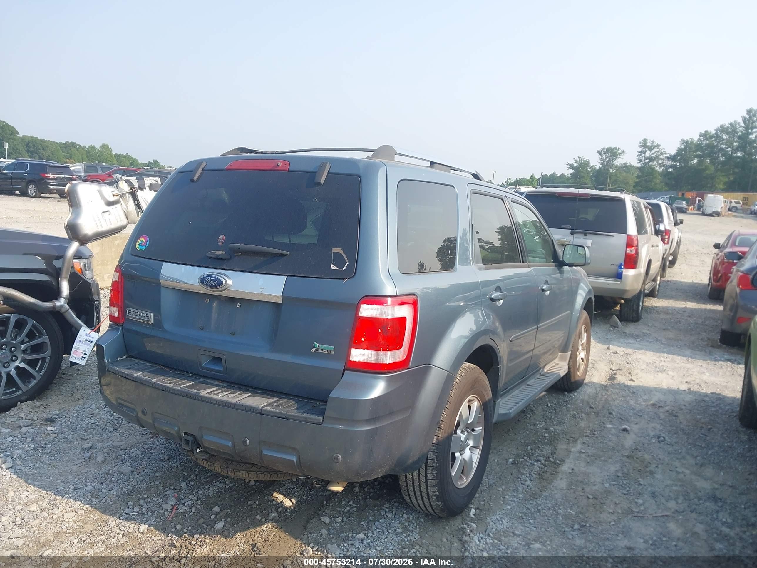2011 Ford Escape Limited Blue vin: 1FMCU0EG3BKB18876