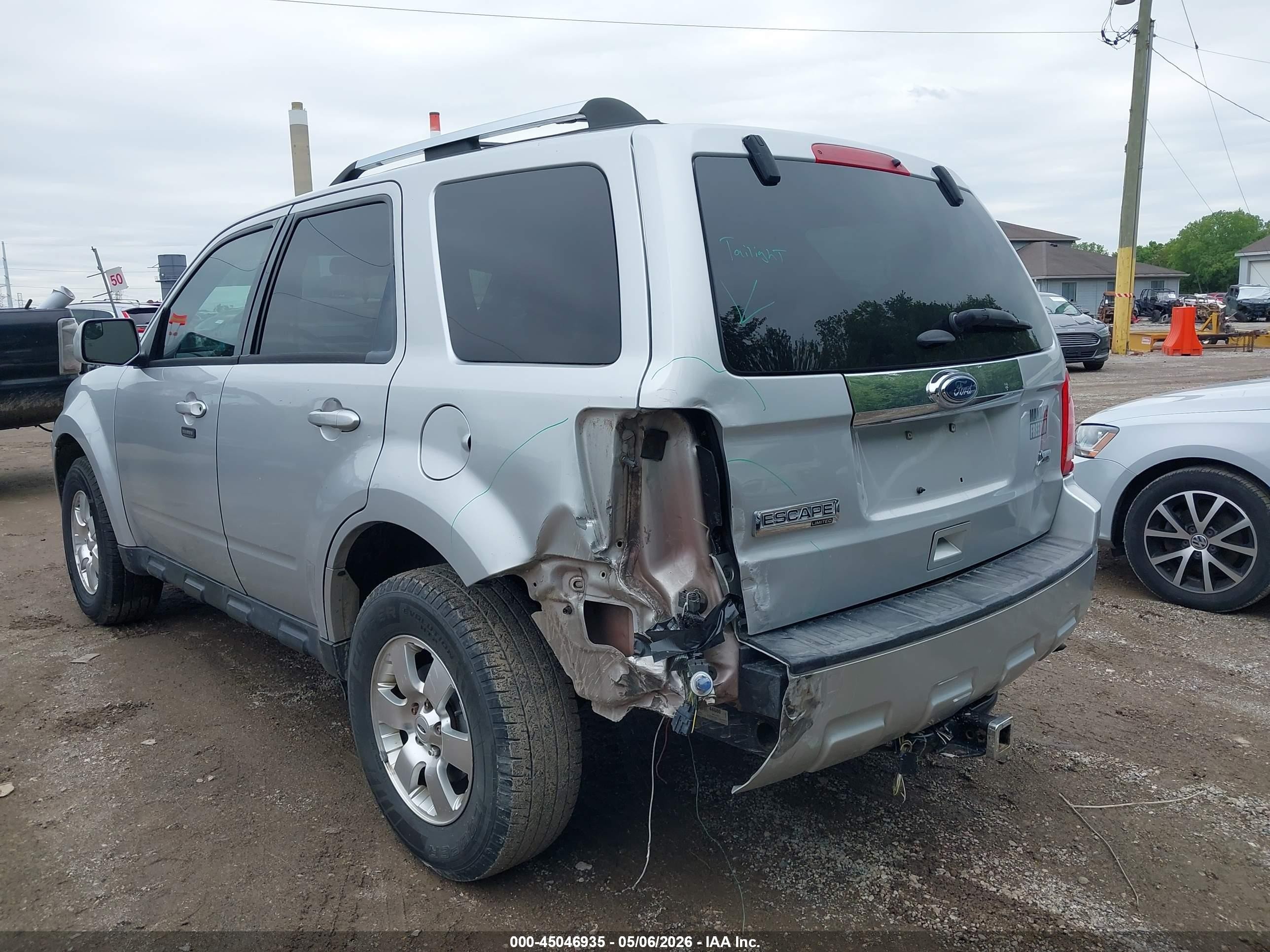2012 Ford Escape Limited Silver vin: 1FMCU0EG3CKA44635