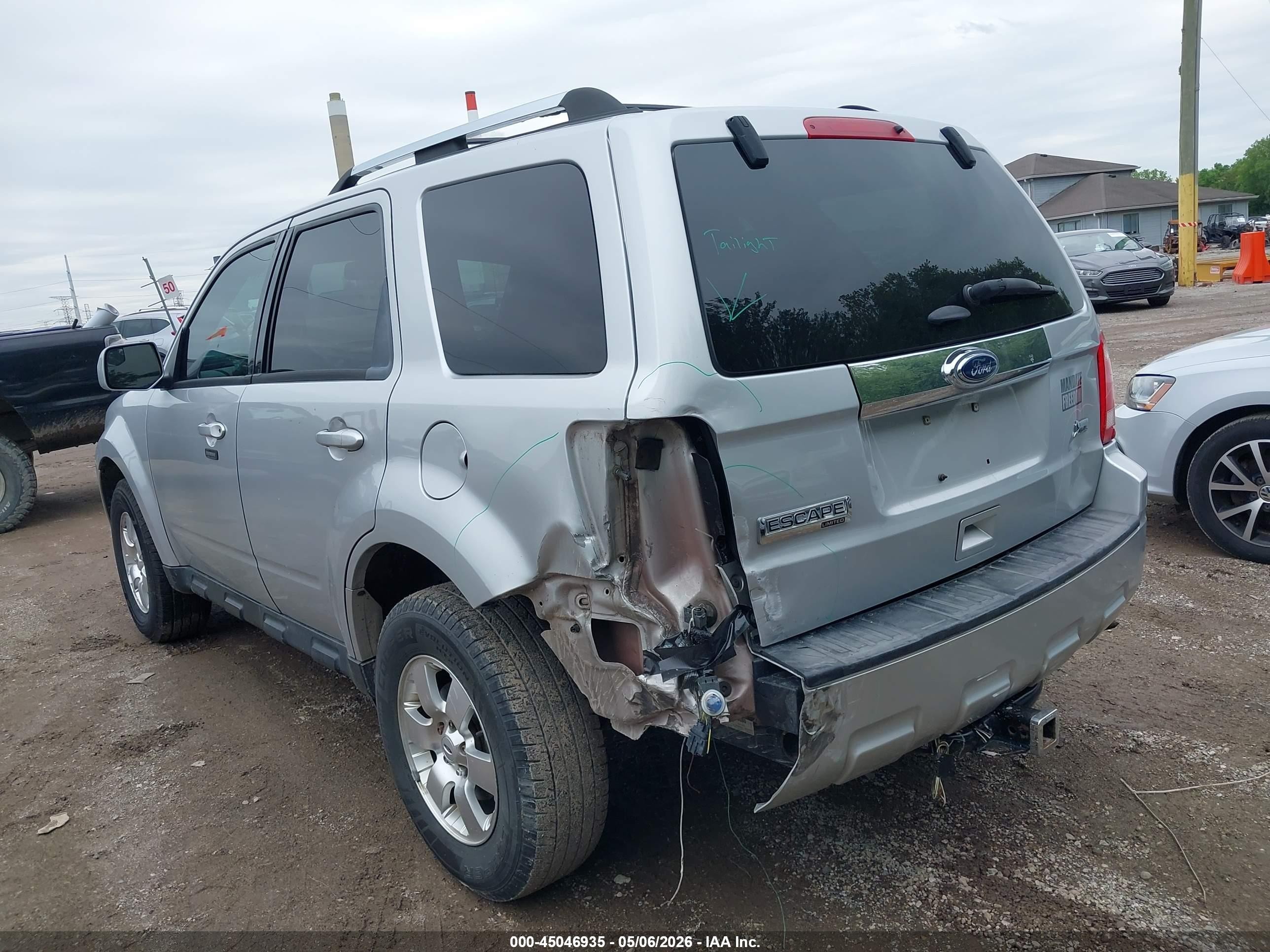2012 Ford Escape Limited Silver vin: 1FMCU0EG3CKA44635