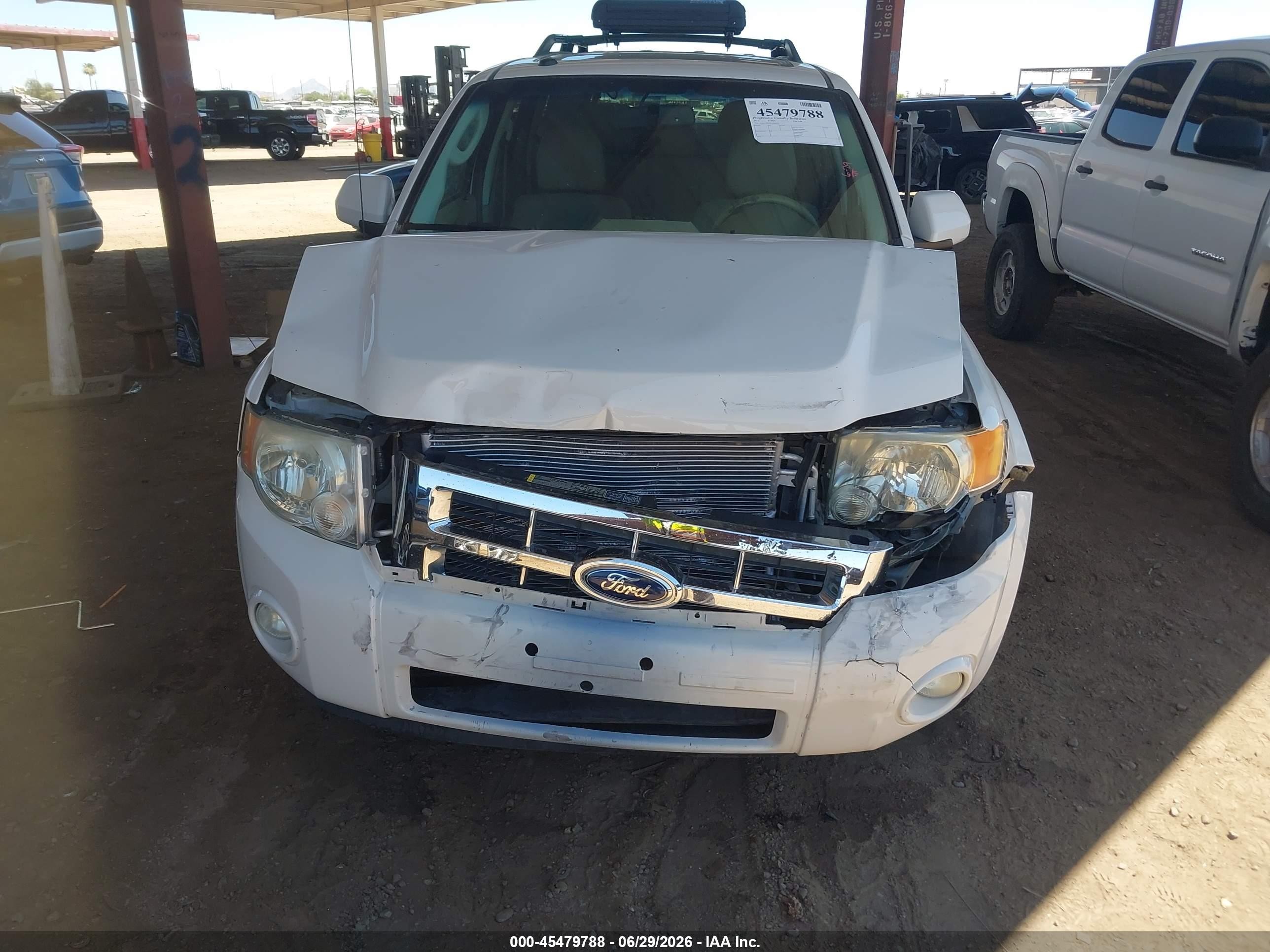2012 Ford Escape Limited White vin: 1FMCU0EG3CKB04705