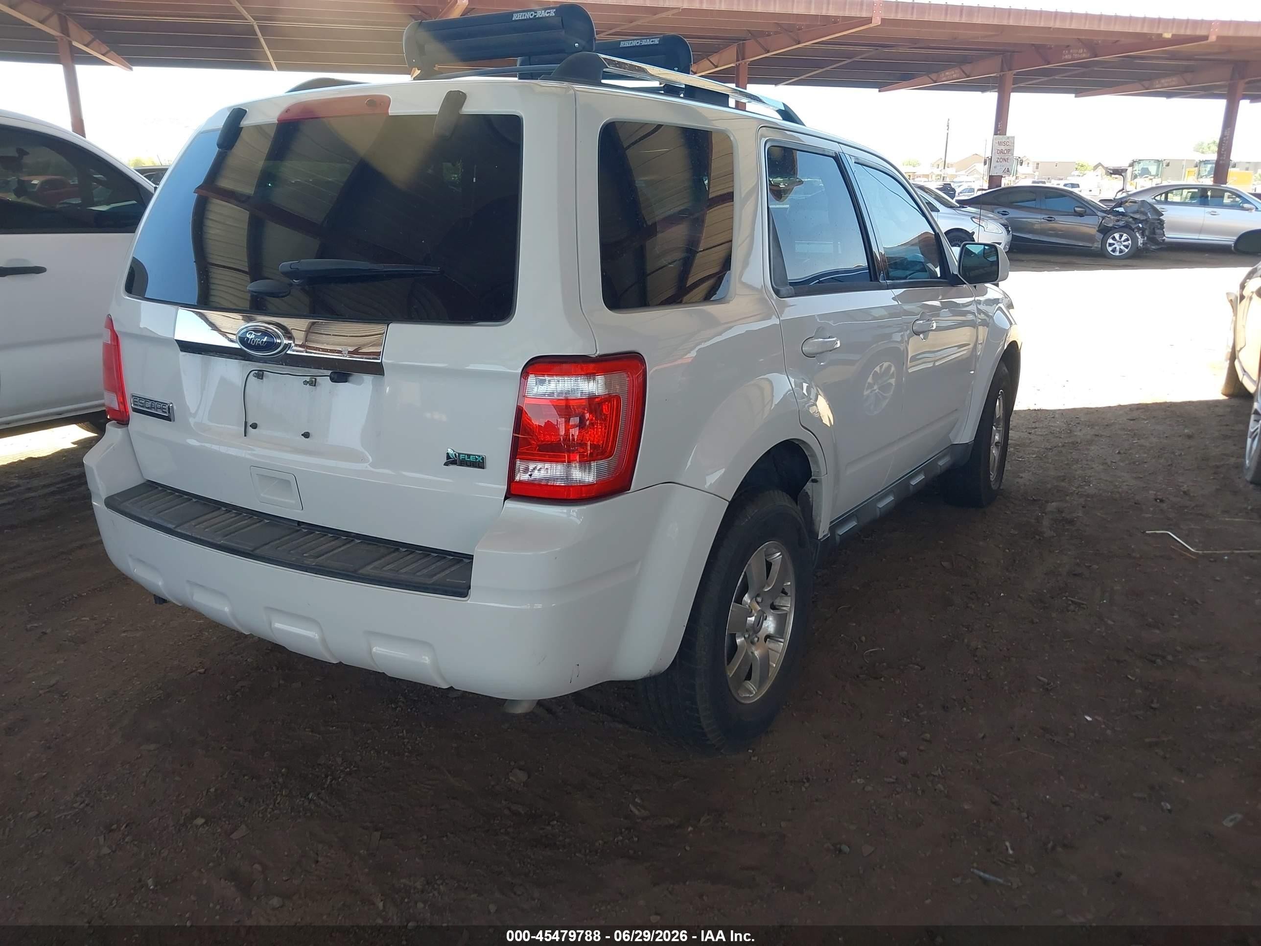 2012 Ford Escape Limited White vin: 1FMCU0EG3CKB04705
