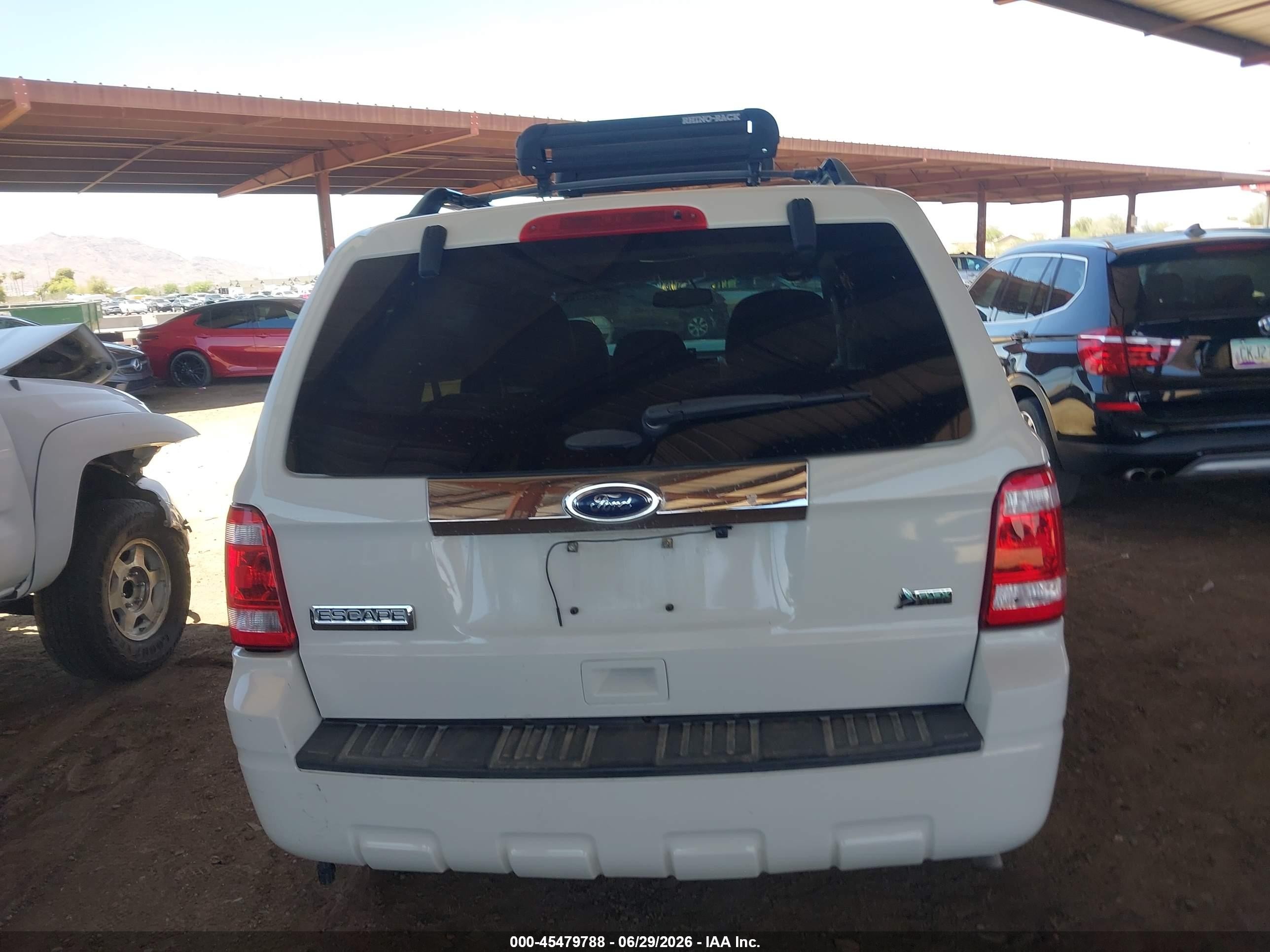 2012 Ford Escape Limited White vin: 1FMCU0EG3CKB04705
