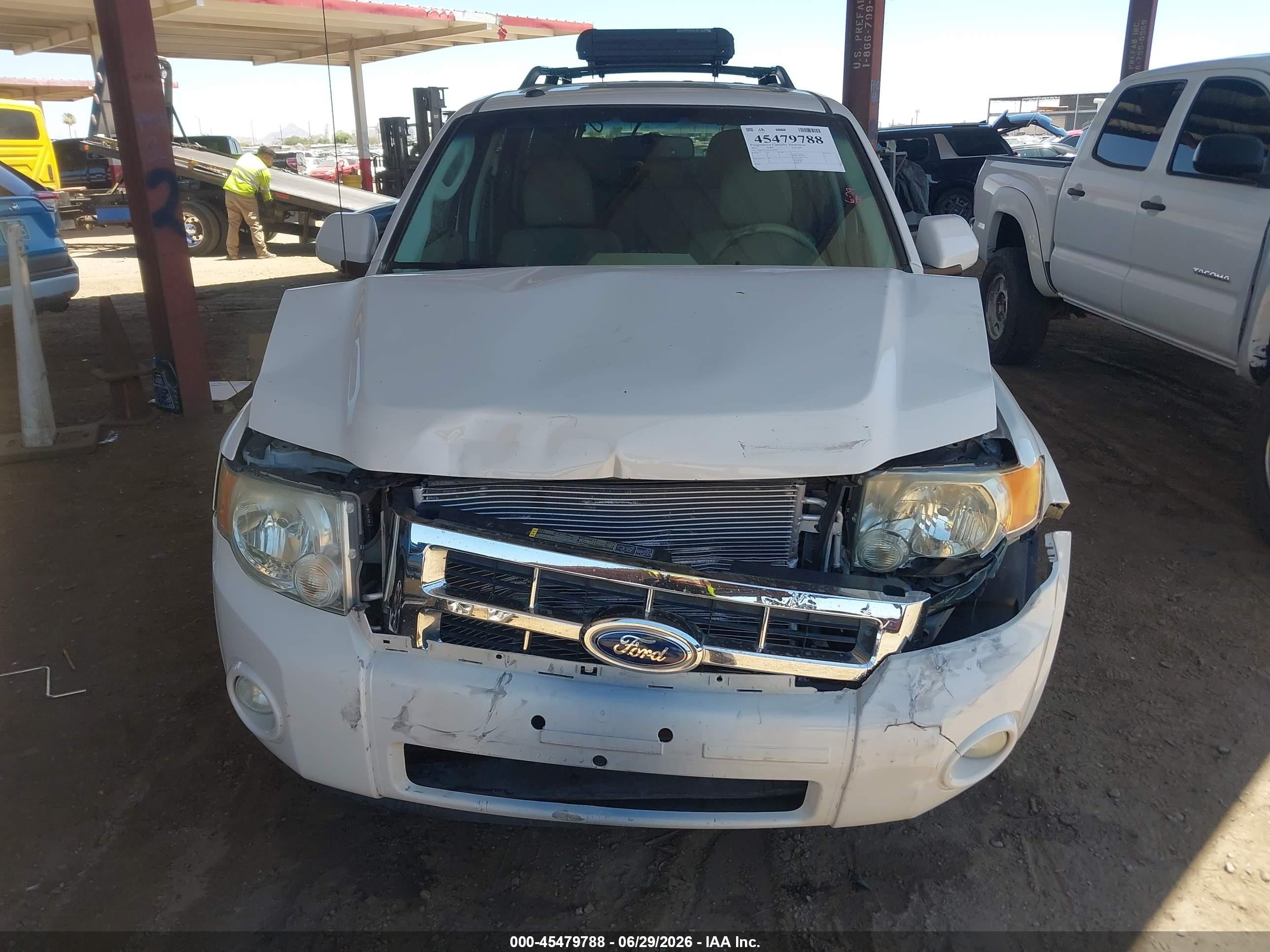2012 Ford Escape Limited White vin: 1FMCU0EG3CKB04705