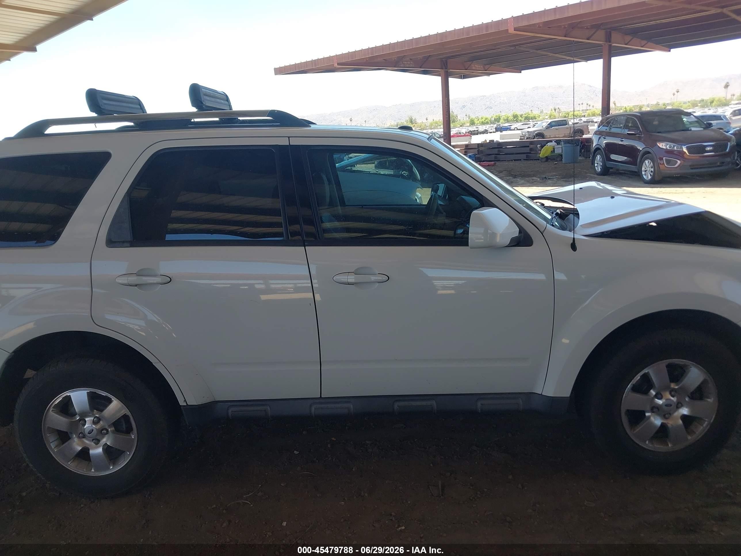 2012 Ford Escape Limited White vin: 1FMCU0EG3CKB04705