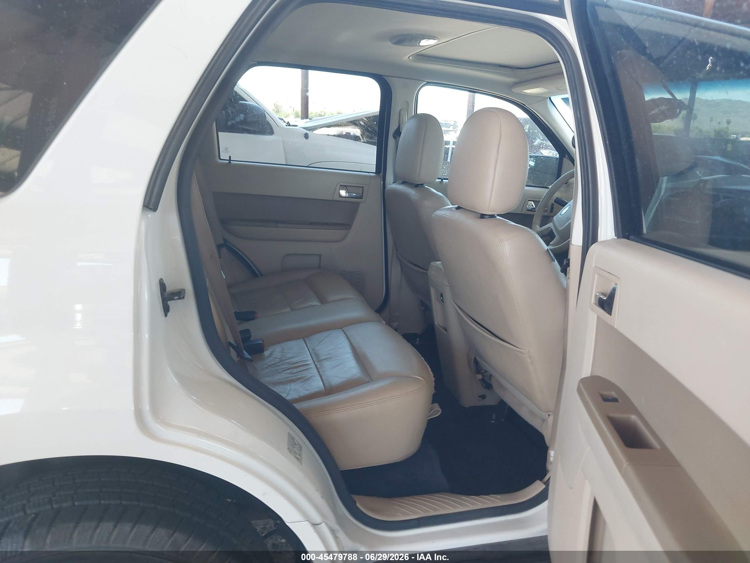 2012 Ford Escape Limited White vin: 1FMCU0EG3CKB04705