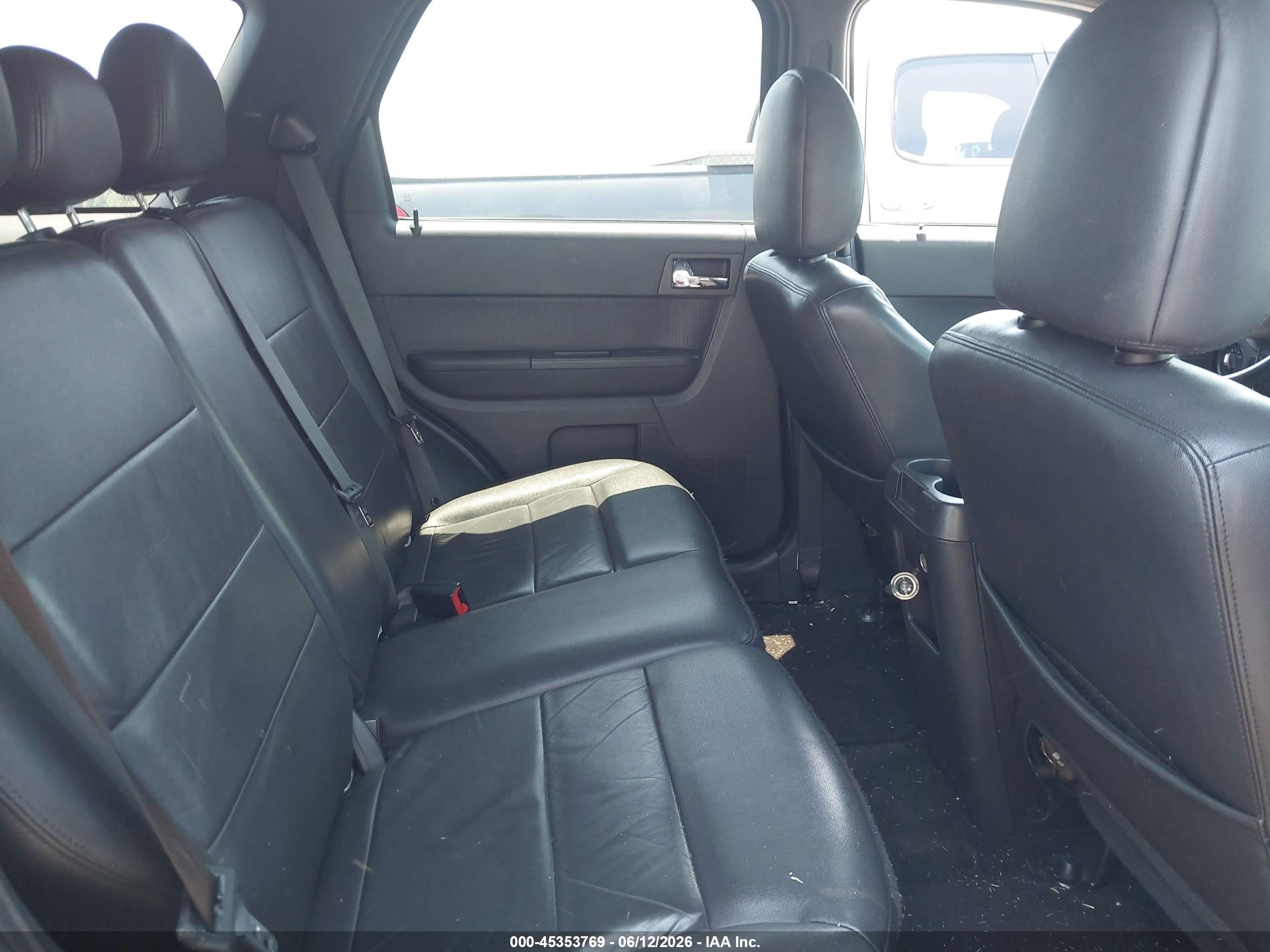 2012 Ford Escape Limited Black vin: 1FMCU0EG3CKC47010