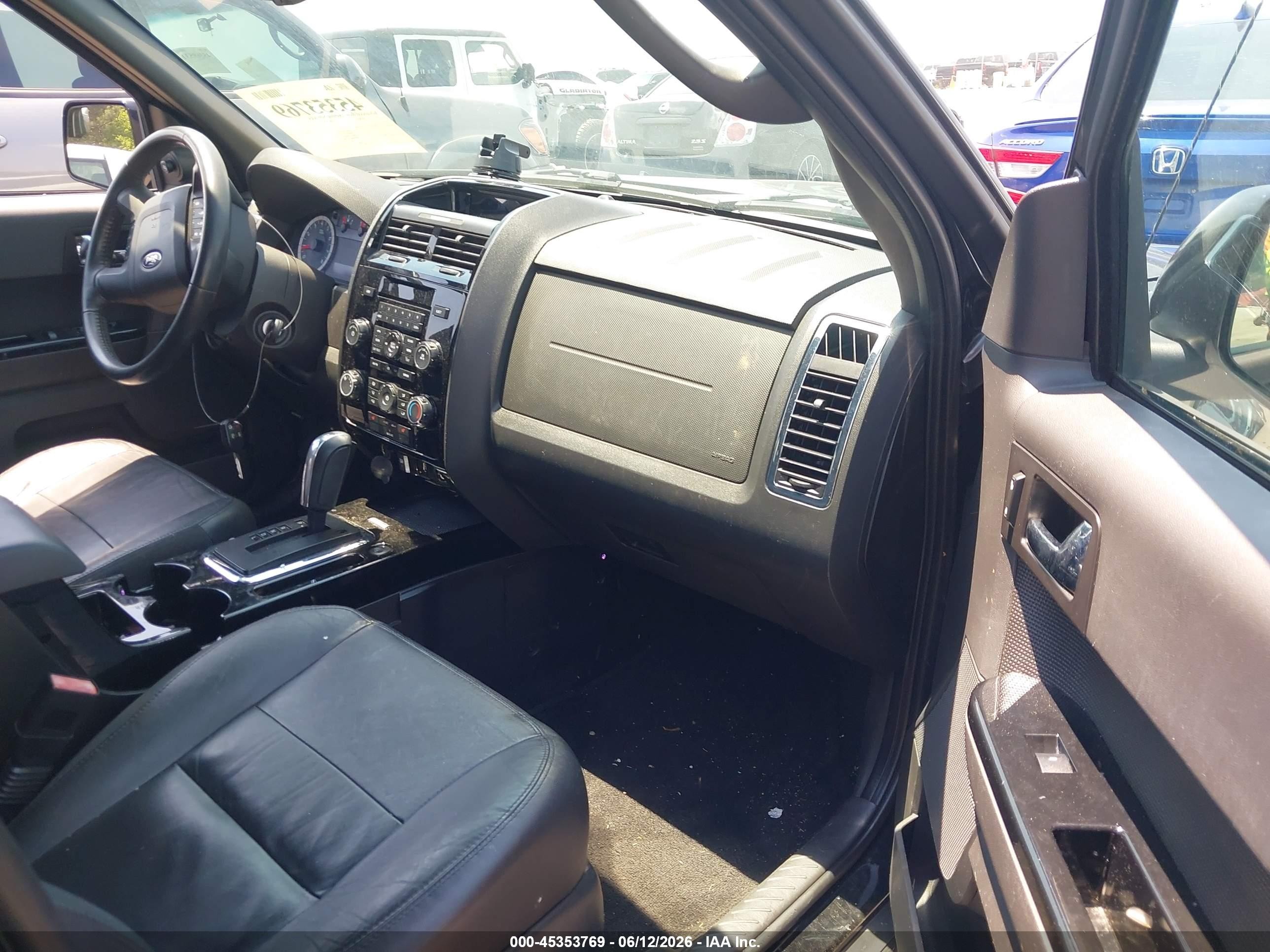 2012 Ford Escape Limited Black vin: 1FMCU0EG3CKC47010