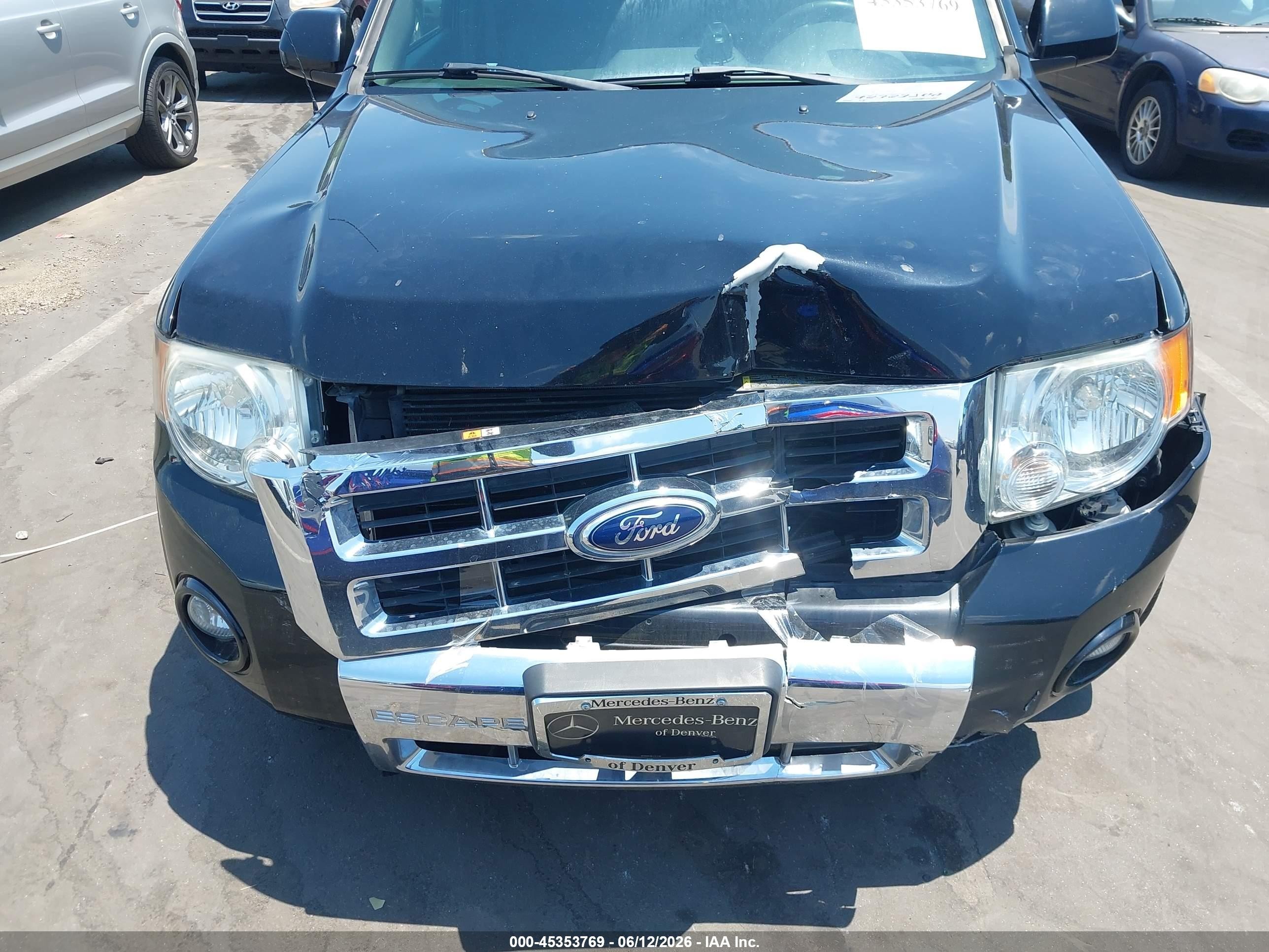 2012 Ford Escape Limited Black vin: 1FMCU0EG3CKC47010