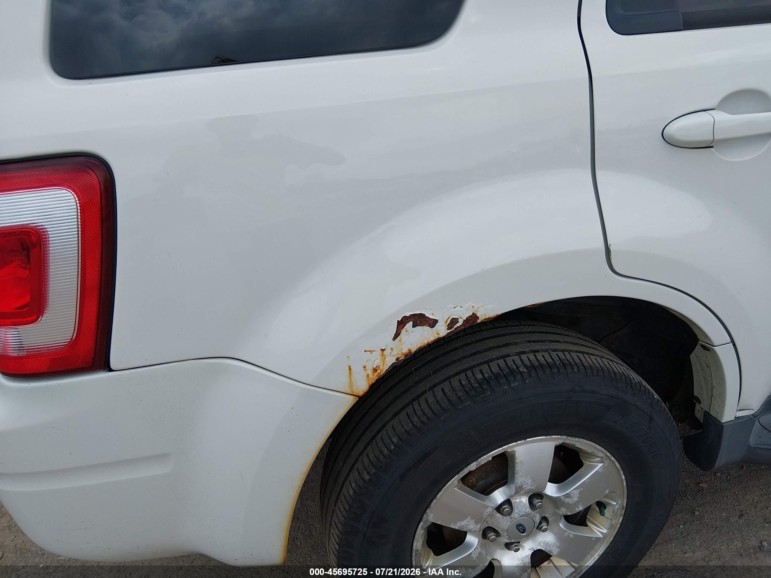 2012 Ford Escape Limited White vin: 1FMCU0EG3CKC75115