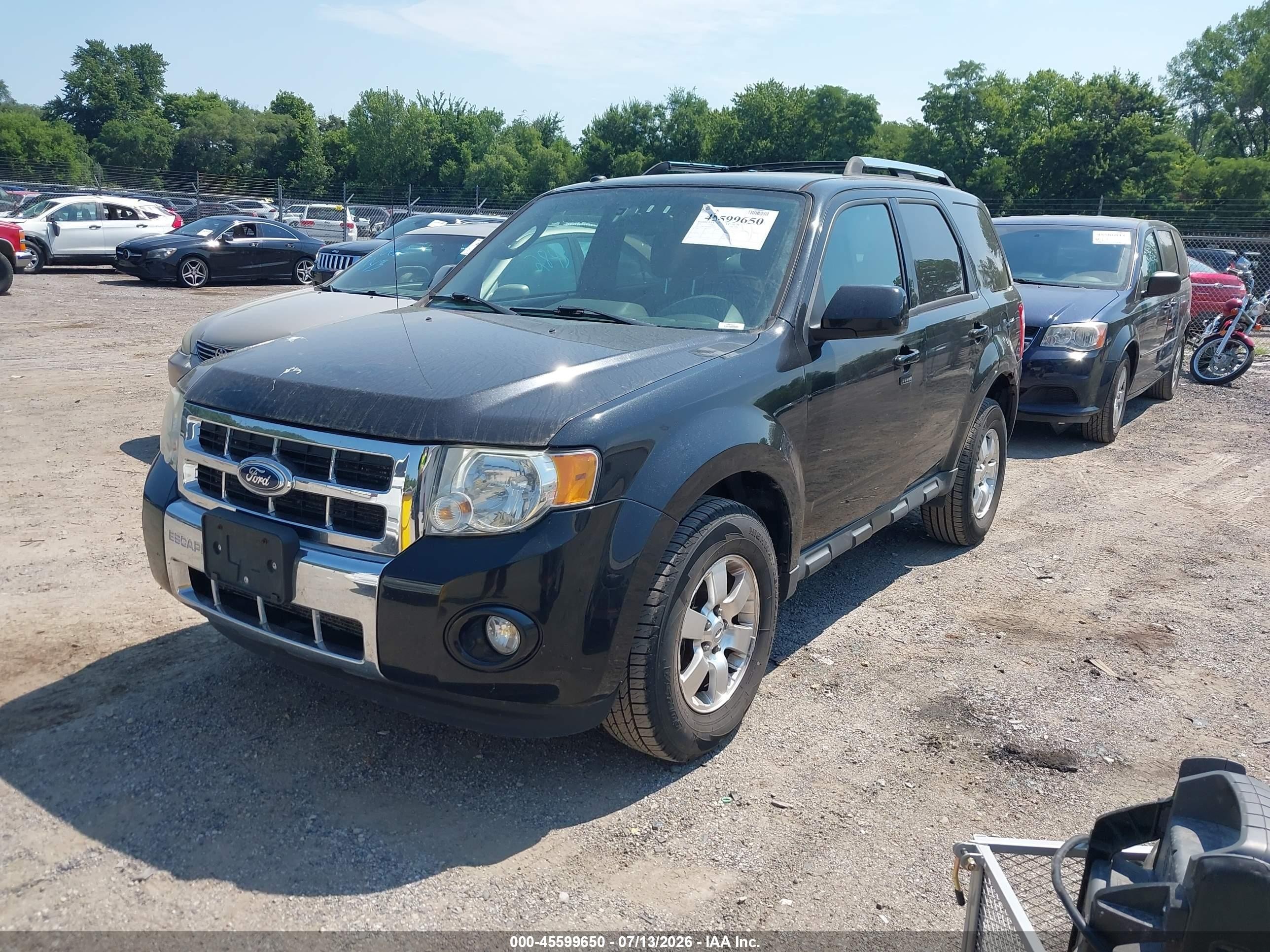 2011 Ford Escape Limited Черный vin: 1FMCU0EG4BKB72557