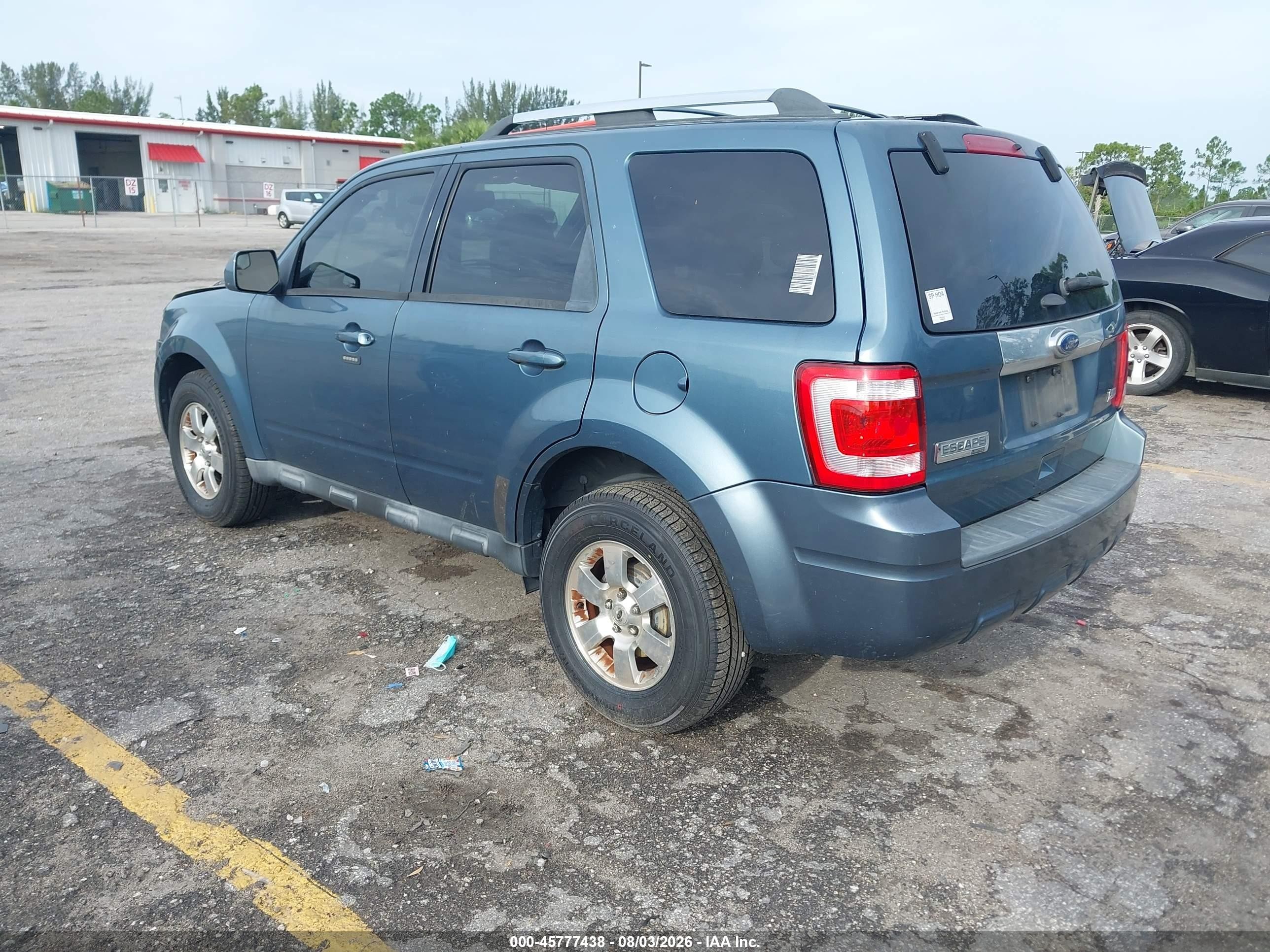 2012 Ford Escape Limited Blue vin: 1FMCU0EG4CKA03804