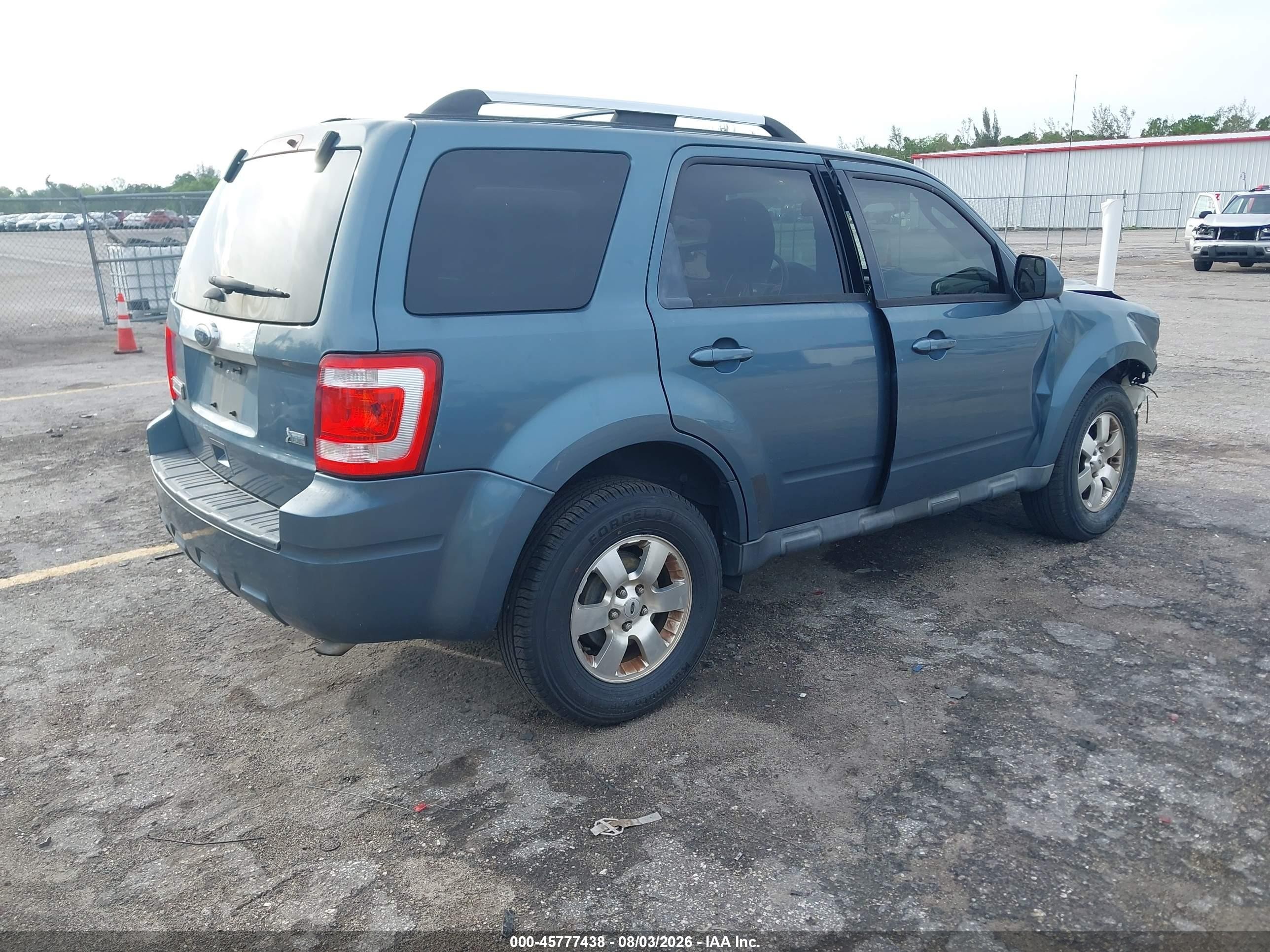 2012 Ford Escape Limited Blue vin: 1FMCU0EG4CKA03804