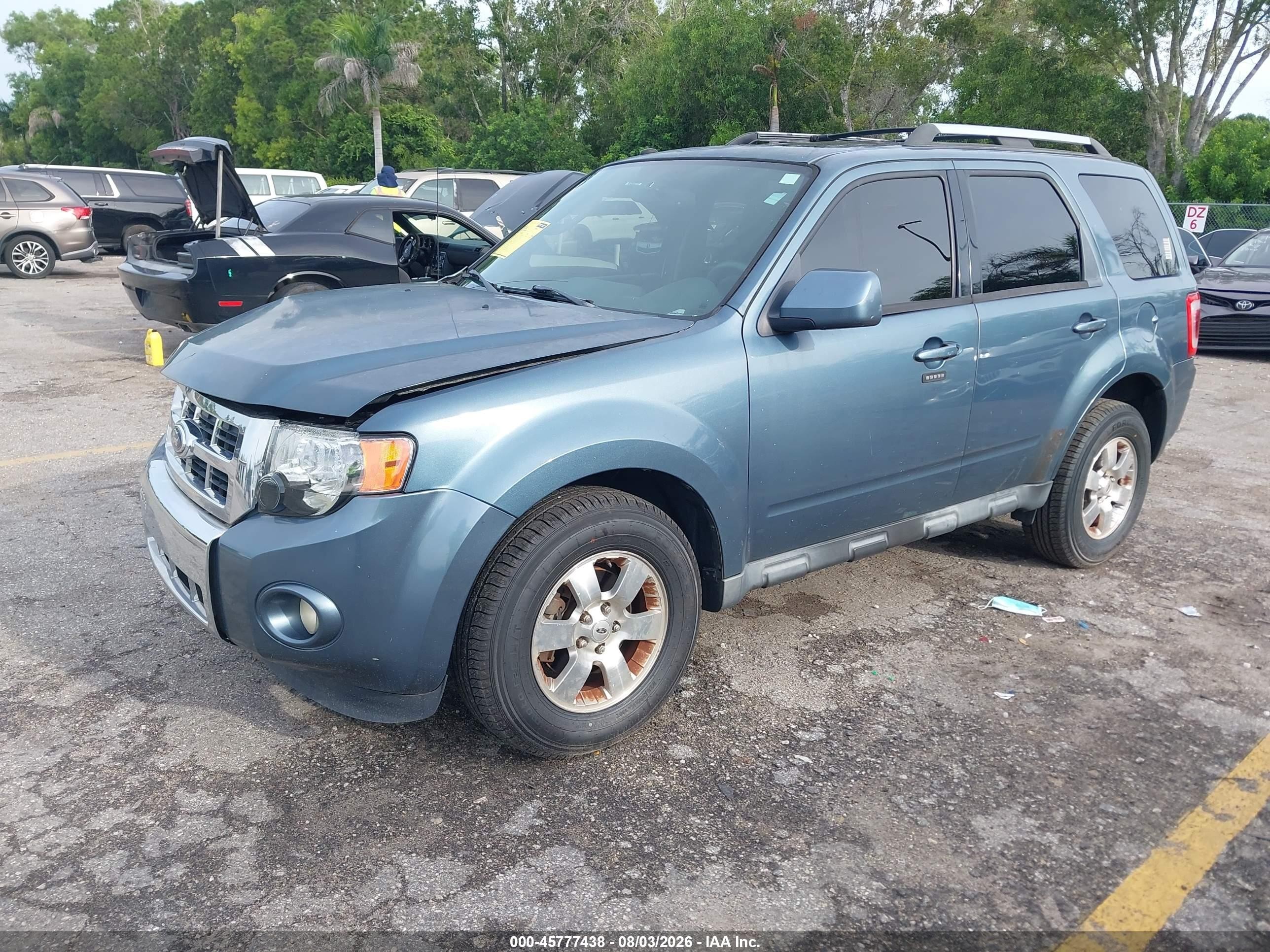 2012 Ford Escape Limited Blue vin: 1FMCU0EG4CKA03804