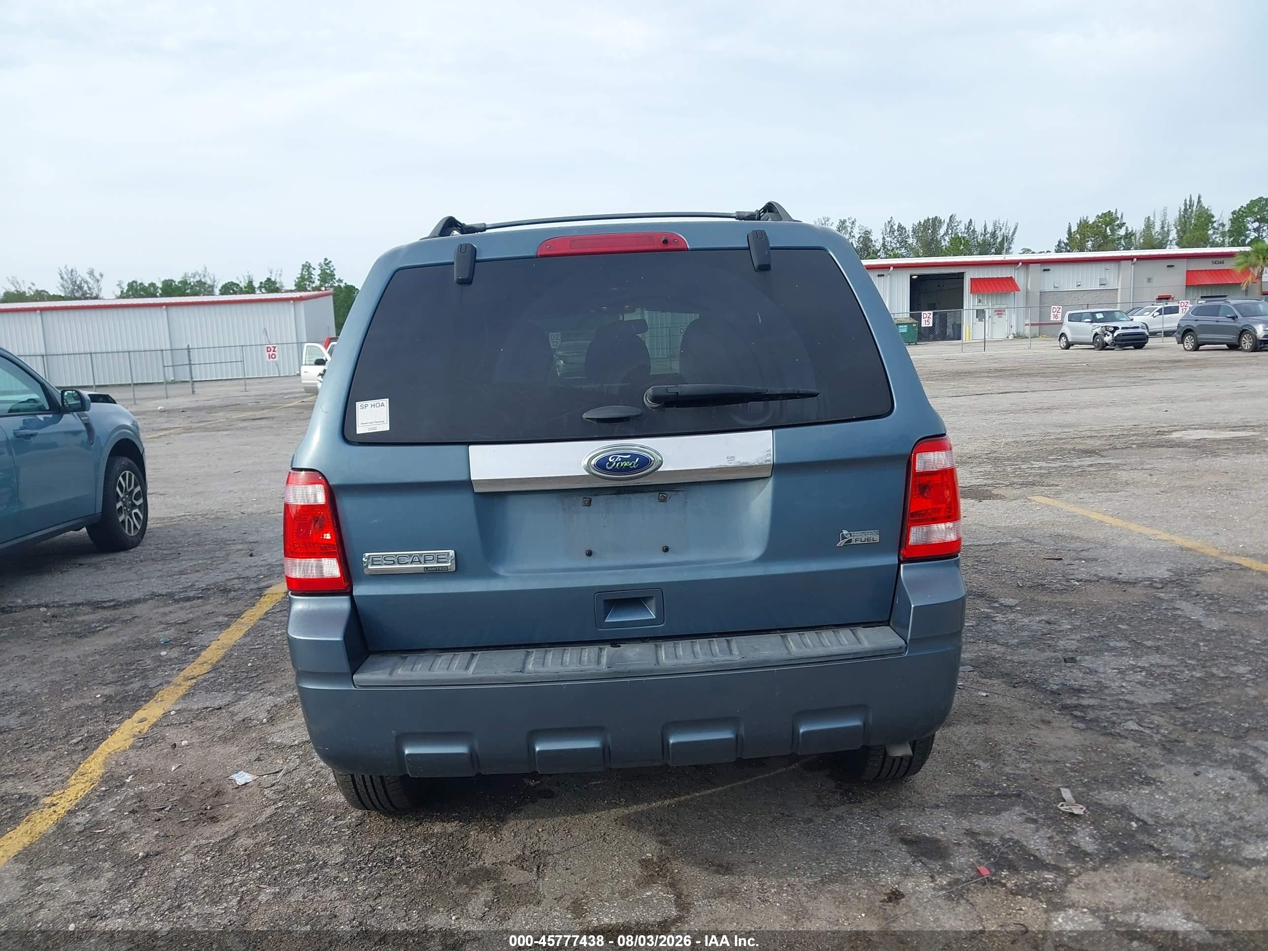 2012 Ford Escape Limited Blue vin: 1FMCU0EG4CKA03804