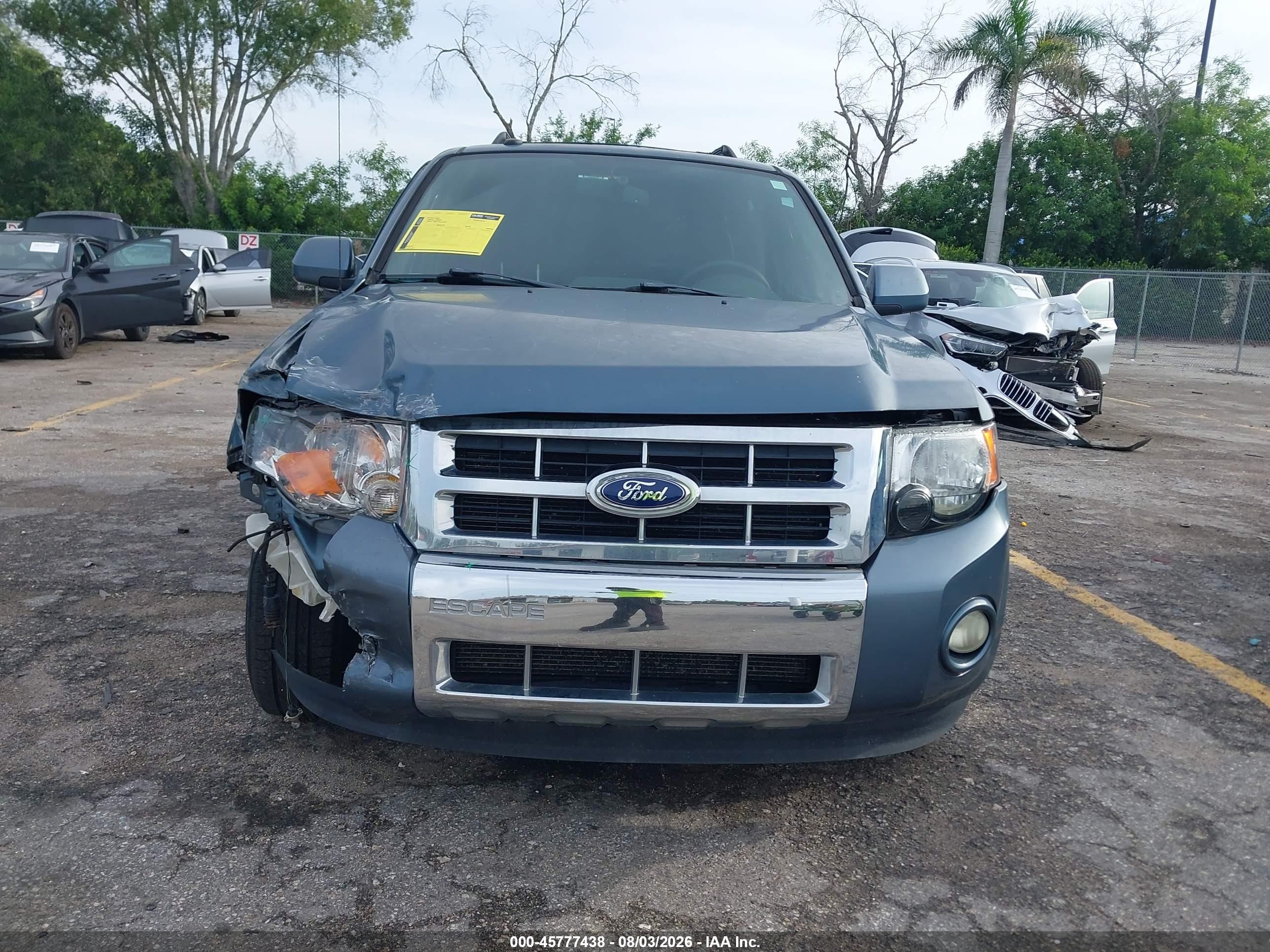 2012 Ford Escape Limited Blue vin: 1FMCU0EG4CKA03804