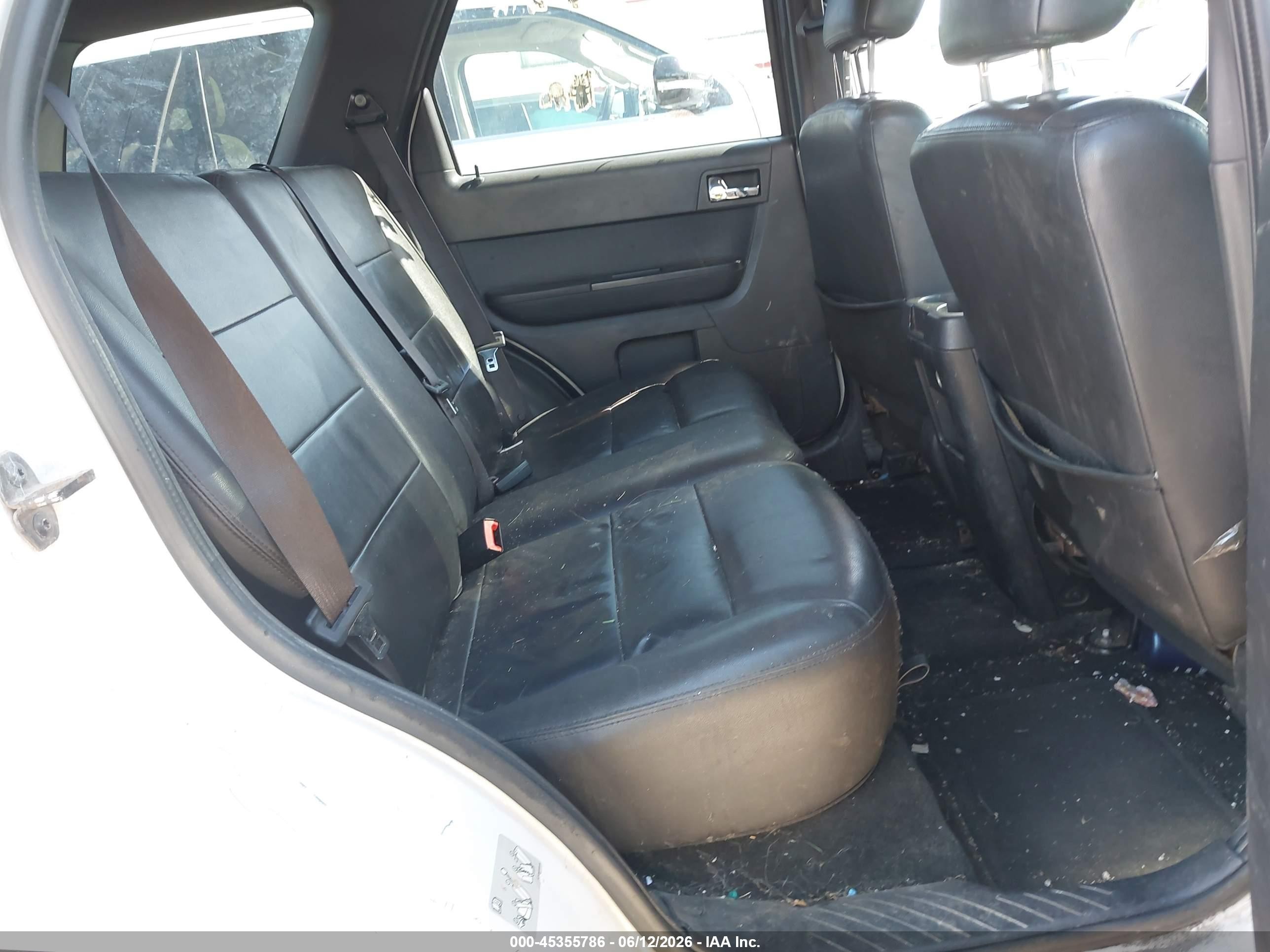 2011 Ford Escape Limited White vin: 1FMCU0EG5BKA37118