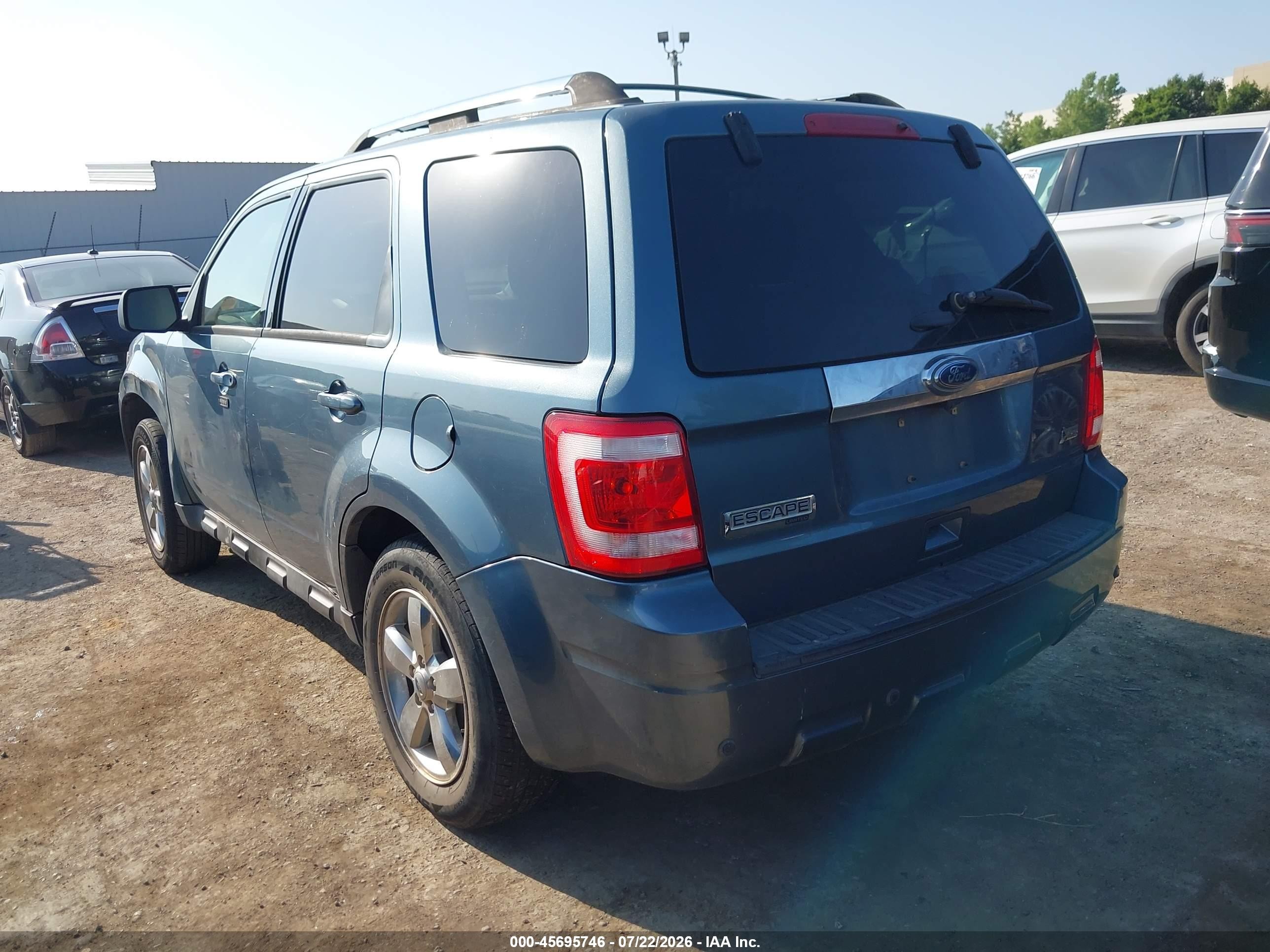 2011 Ford Escape Limited Синий vin: 1FMCU0EG5BKA81202