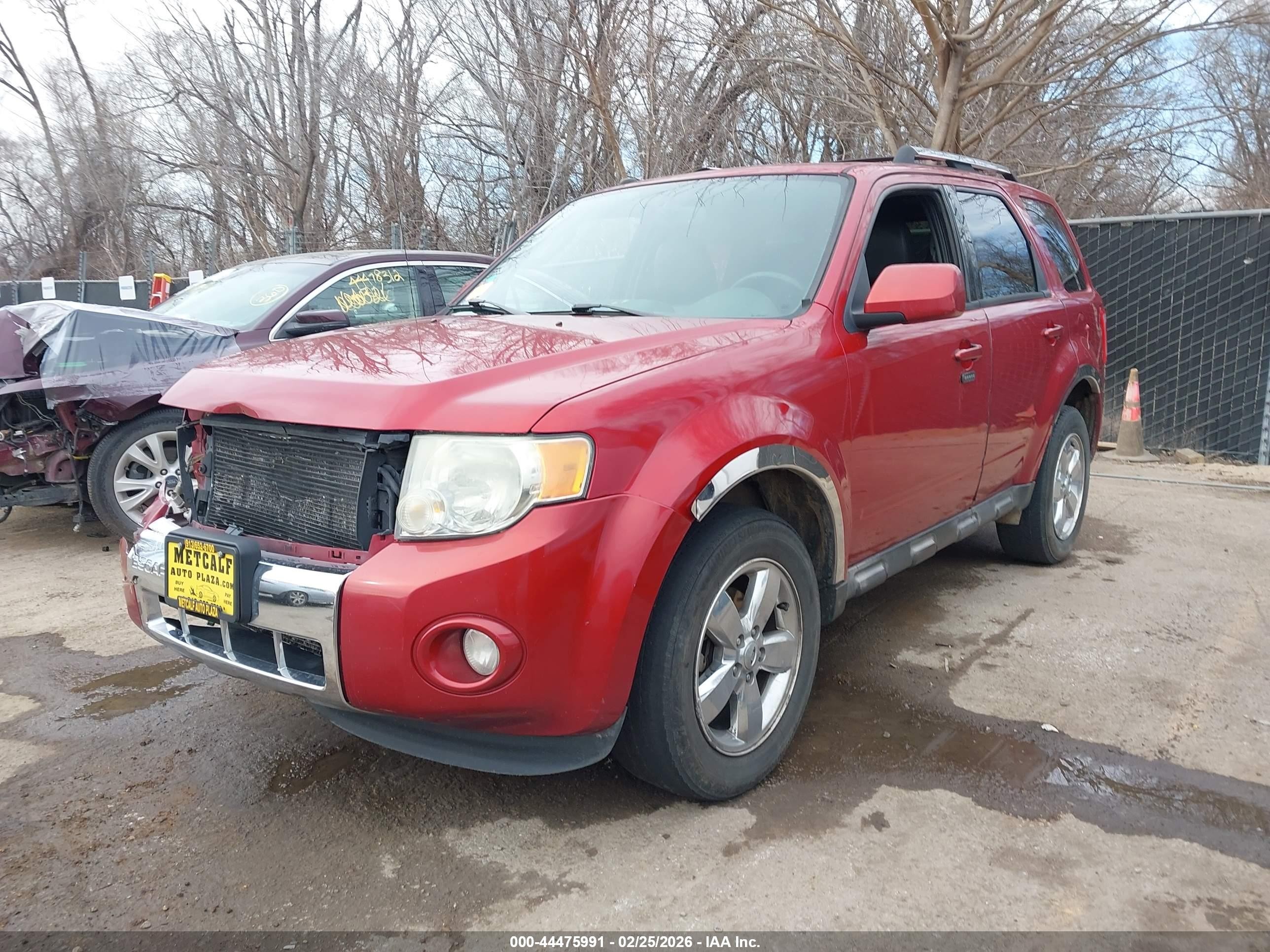 2012 Ford Escape Limited Красный vin: 1FMCU0EG5CKA49951