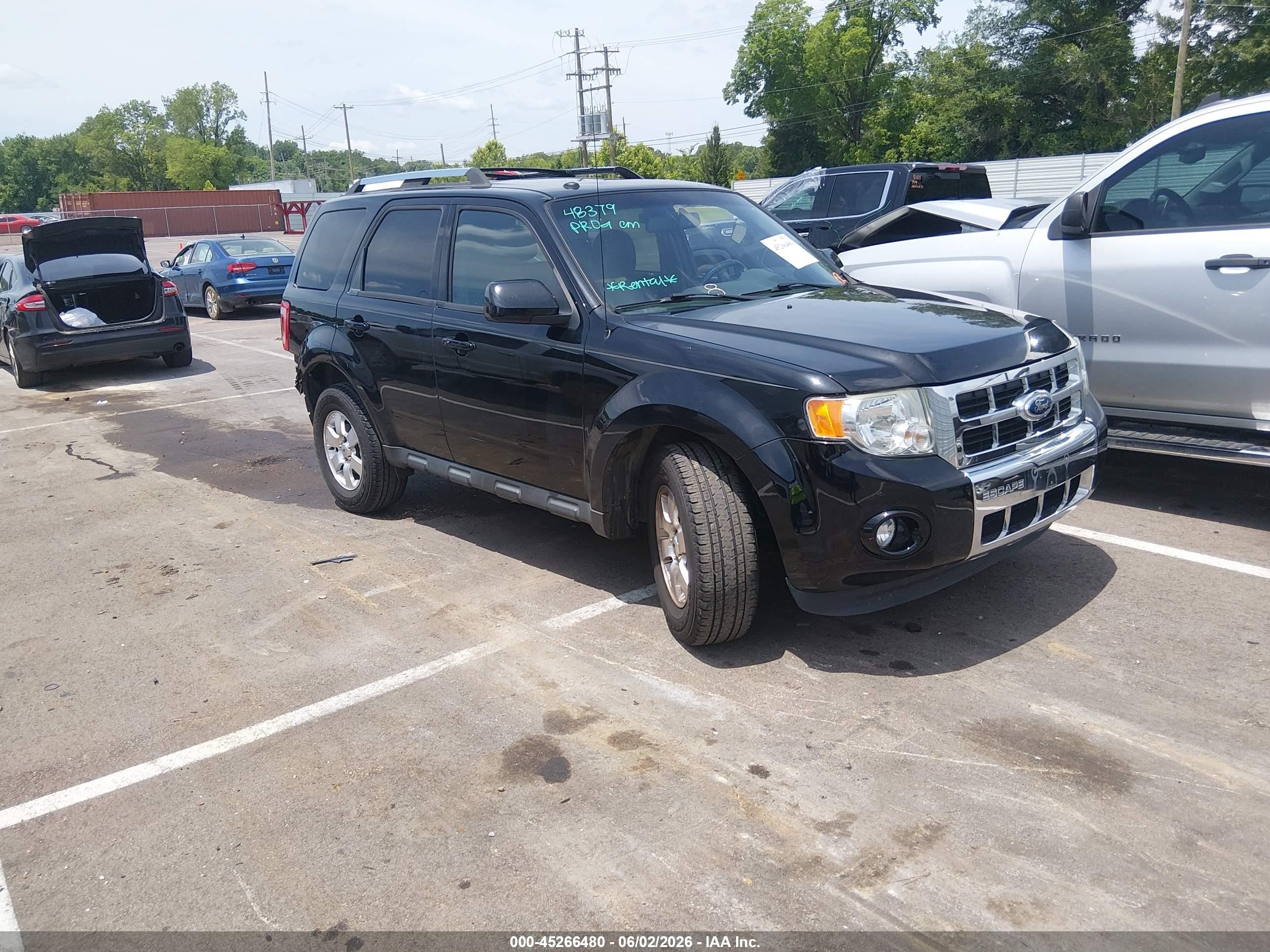 2012 Ford Escape Limited Black vin: 1FMCU0EG5CKA72663