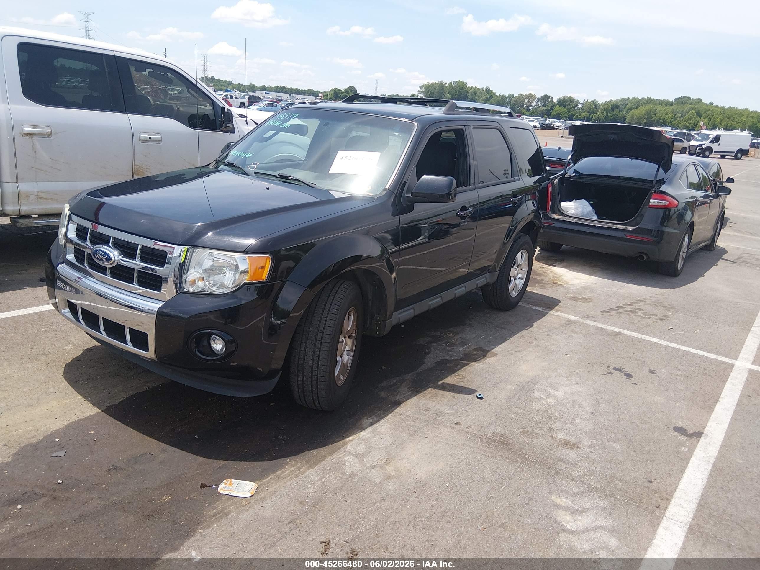 2012 Ford Escape Limited Black vin: 1FMCU0EG5CKA72663
