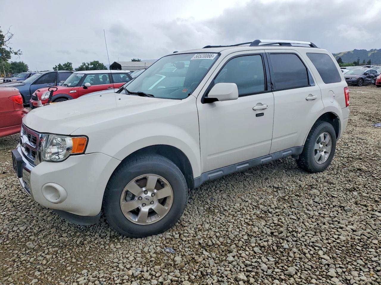 2012 Ford Escape Limited White vin: 1FMCU0EG5CKB44025