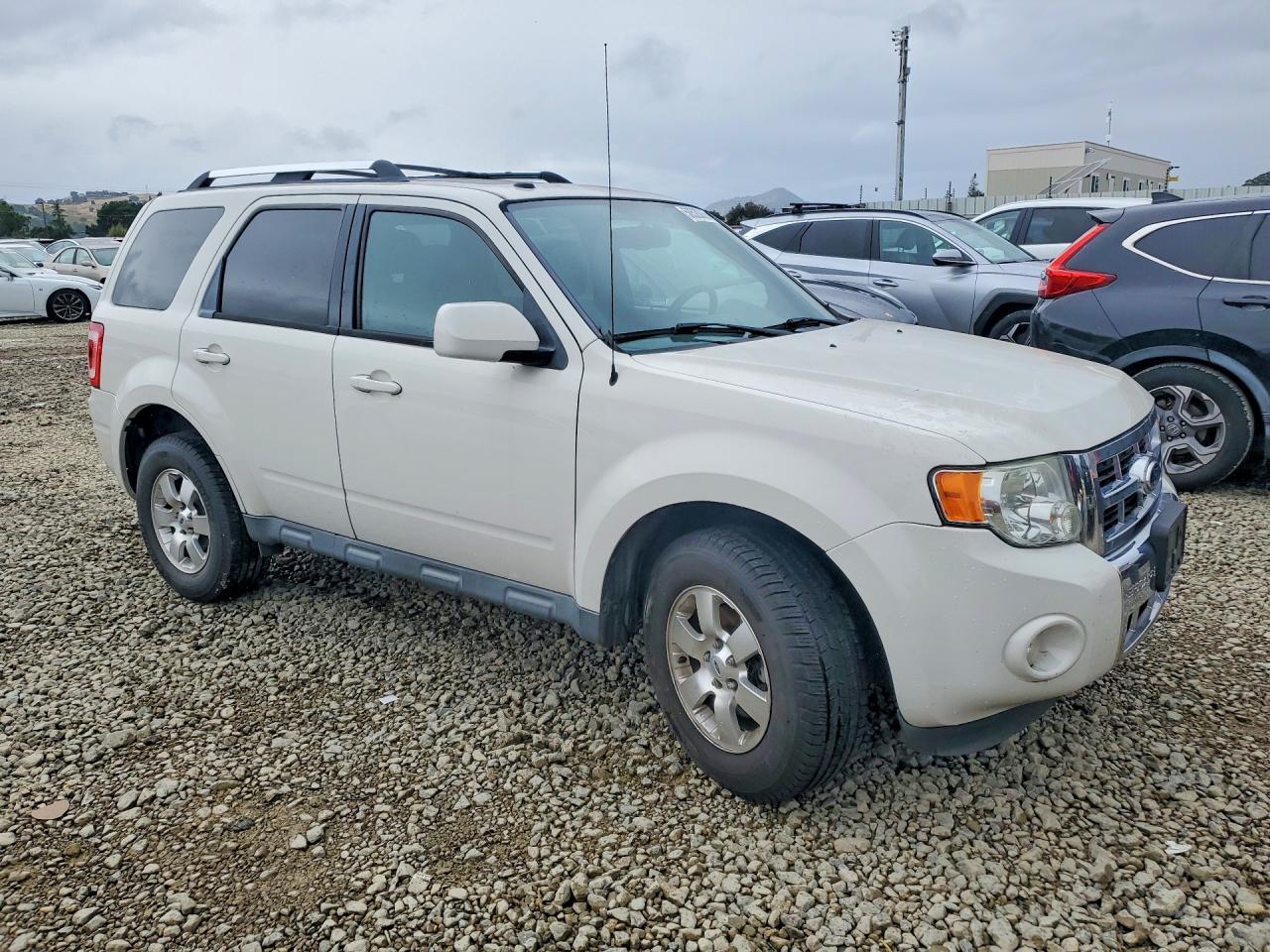 2012 Ford Escape Limited White vin: 1FMCU0EG5CKB44025