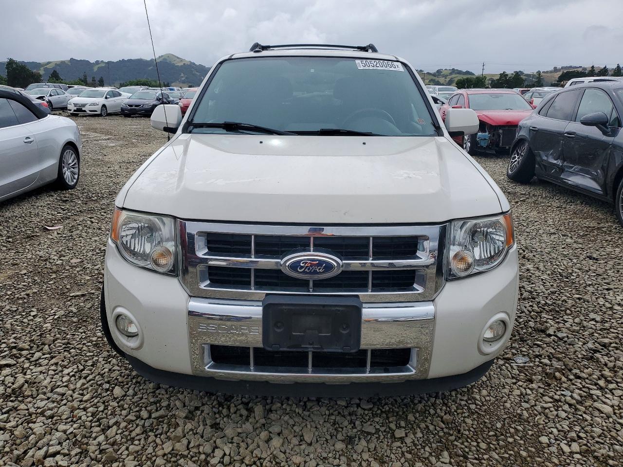 2012 Ford Escape Limited White vin: 1FMCU0EG5CKB44025