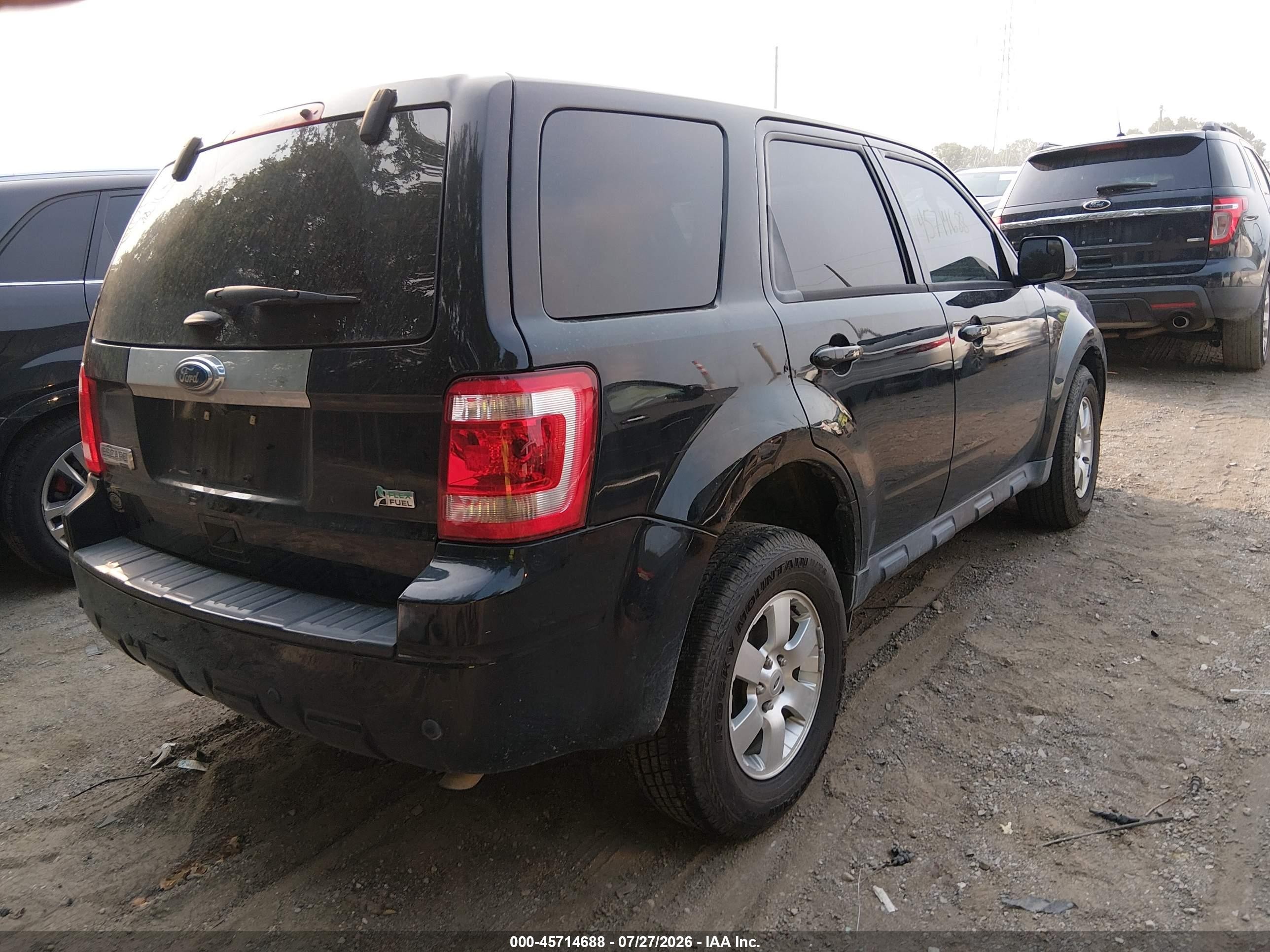 2012 Ford Escape Limited Black vin: 1FMCU0EG5CKB51721