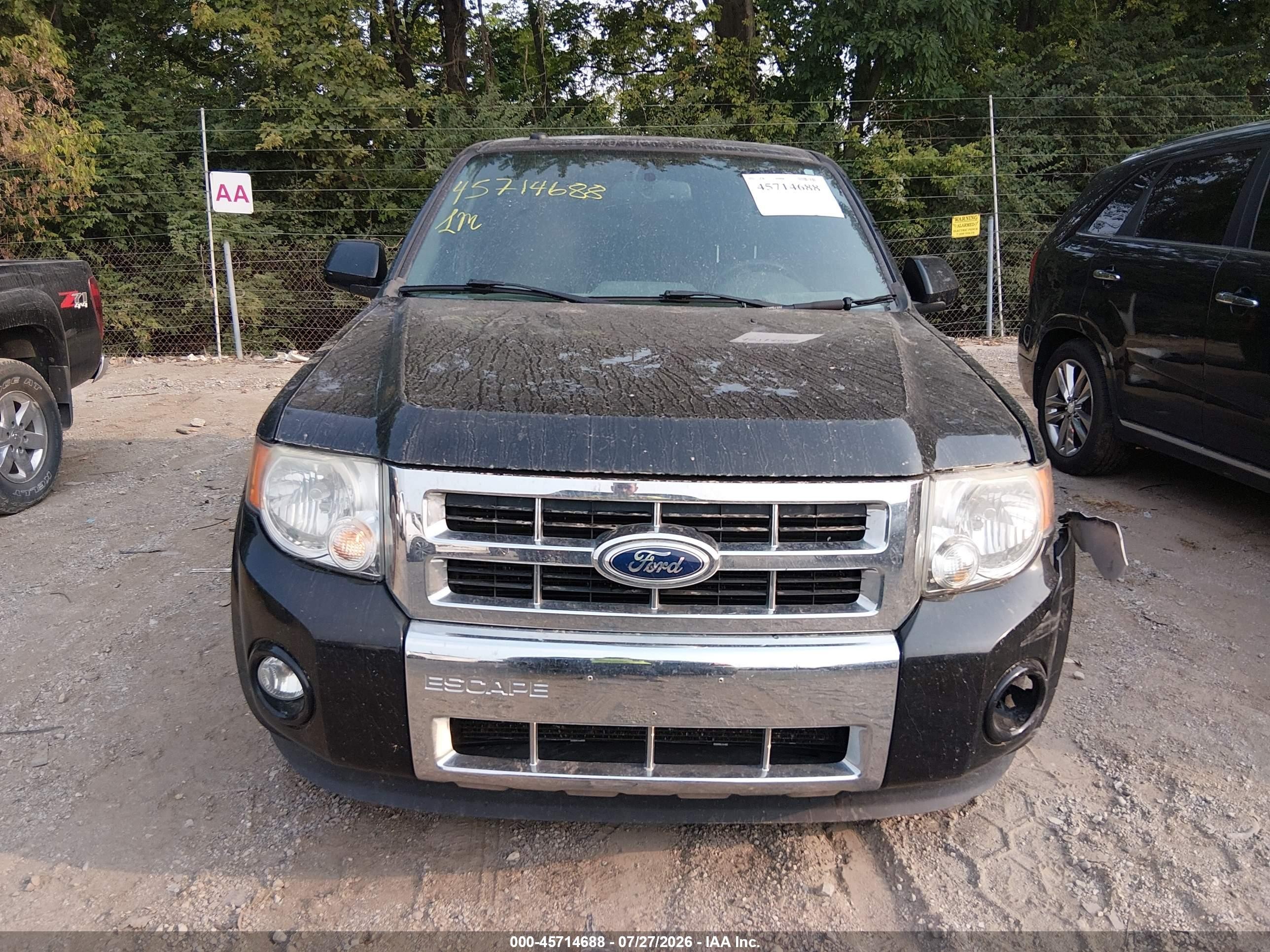 2012 Ford Escape Limited Black vin: 1FMCU0EG5CKB51721