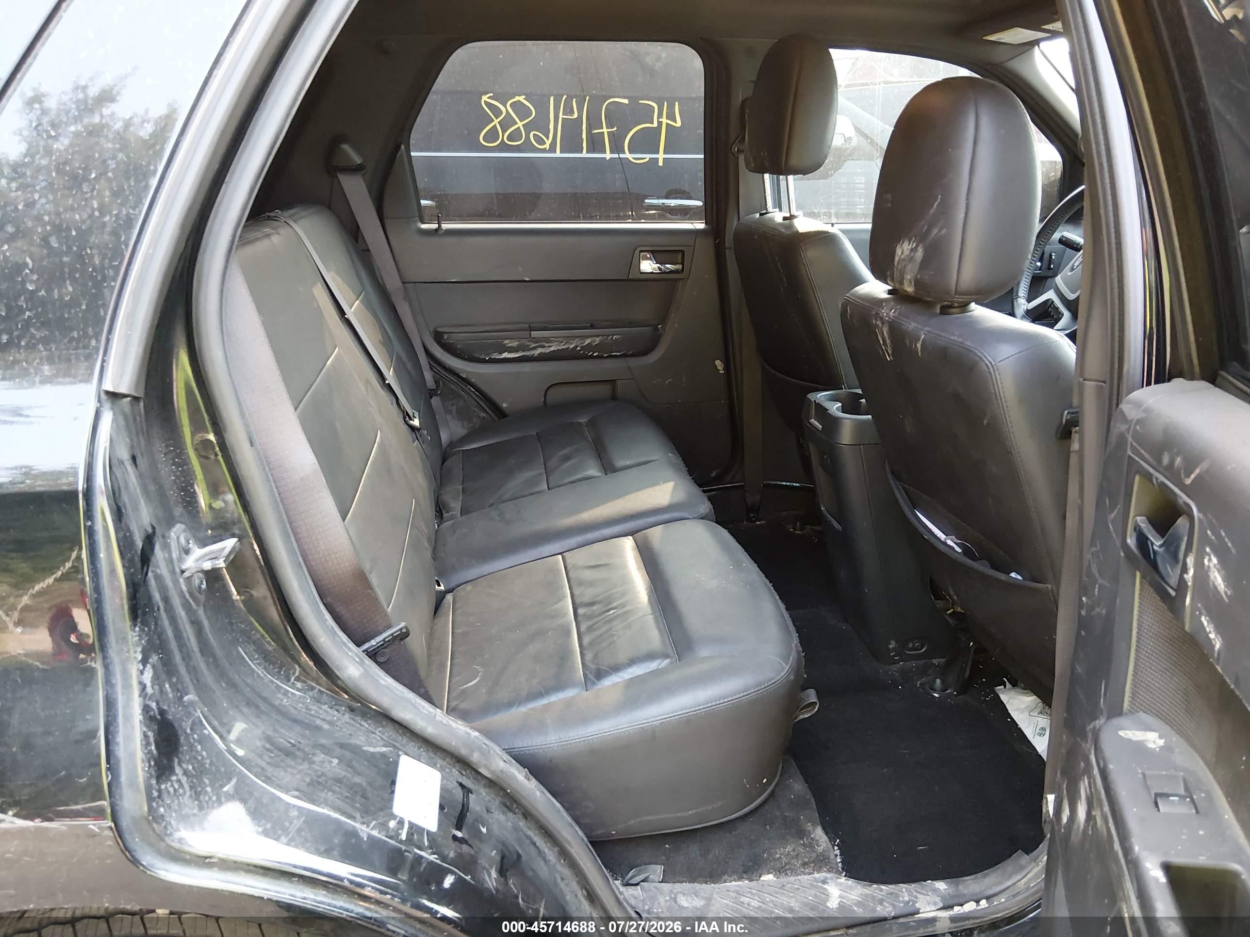 2012 Ford Escape Limited Black vin: 1FMCU0EG5CKB51721
