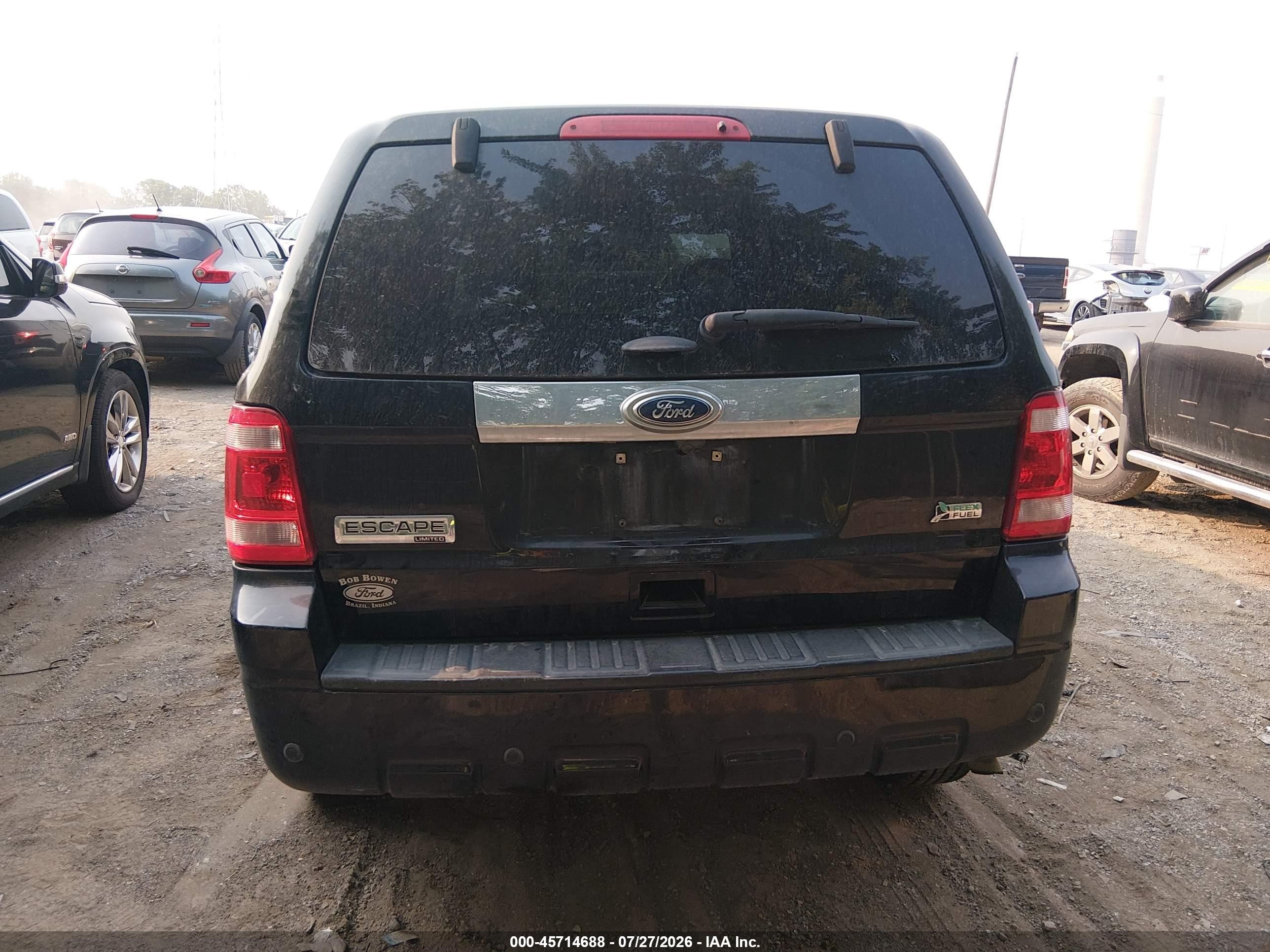 2012 Ford Escape Limited Black vin: 1FMCU0EG5CKB51721