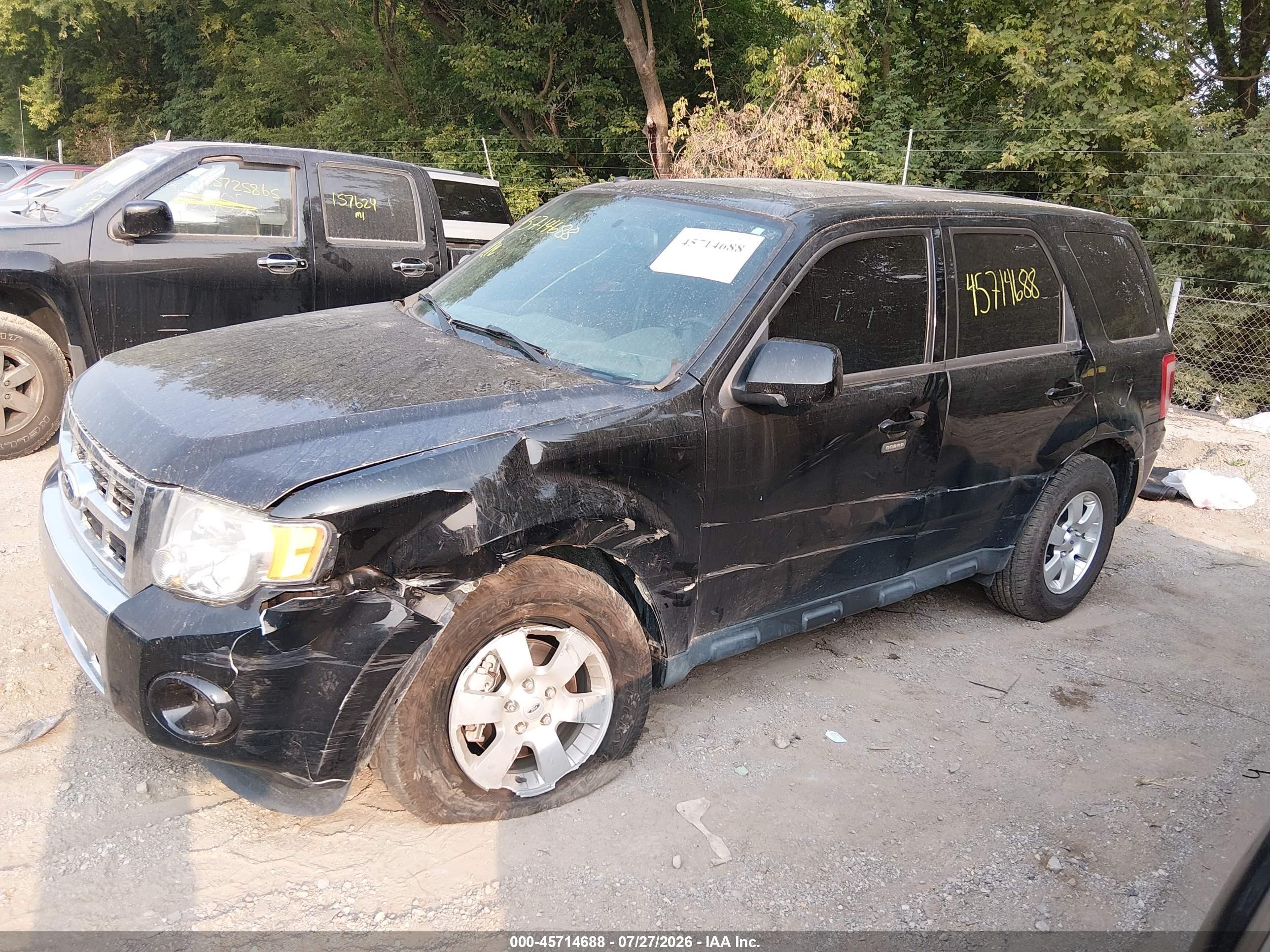 2012 Ford Escape Limited Black vin: 1FMCU0EG5CKB51721