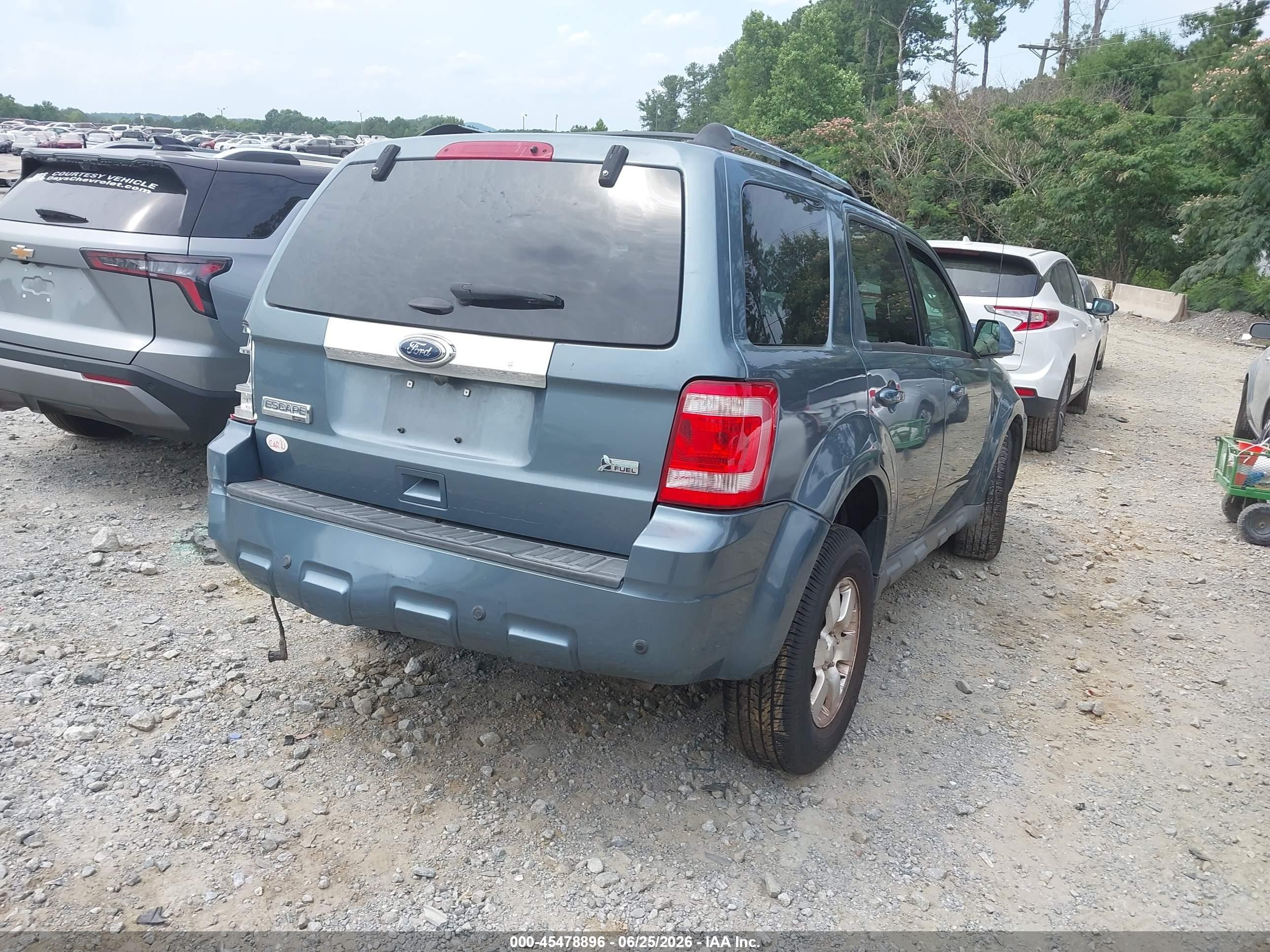 2012 Ford Escape Limited Blue vin: 1FMCU0EG5CKC37482