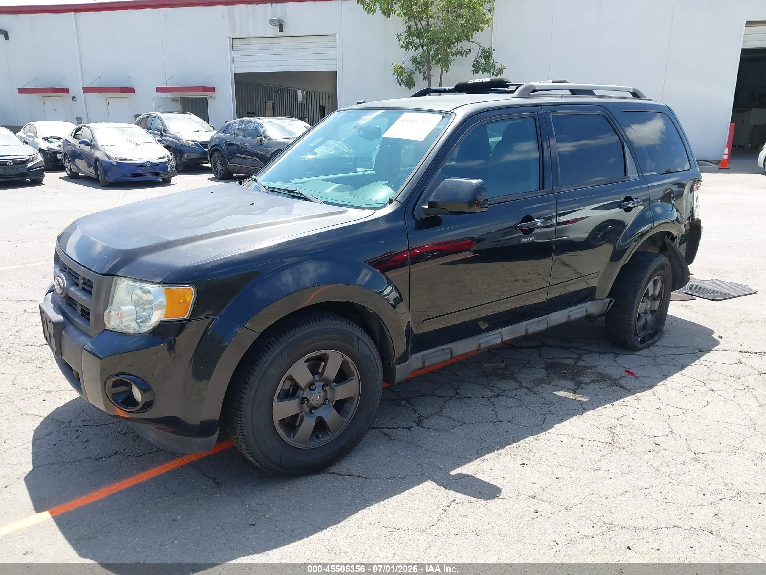 2012 Ford Escape Limited Black vin: 1FMCU0EG5CKC68831