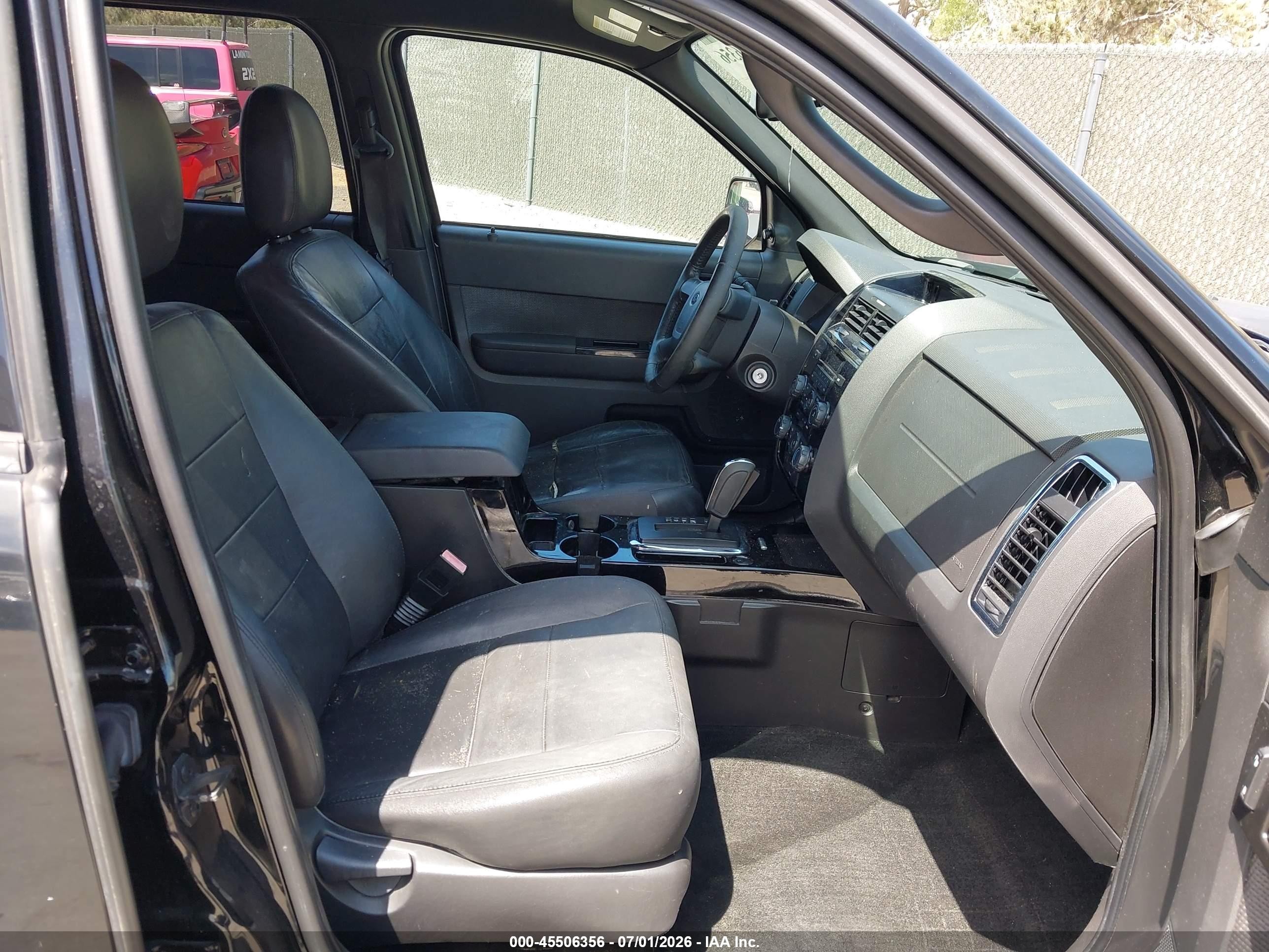 2012 Ford Escape Limited Black vin: 1FMCU0EG5CKC68831