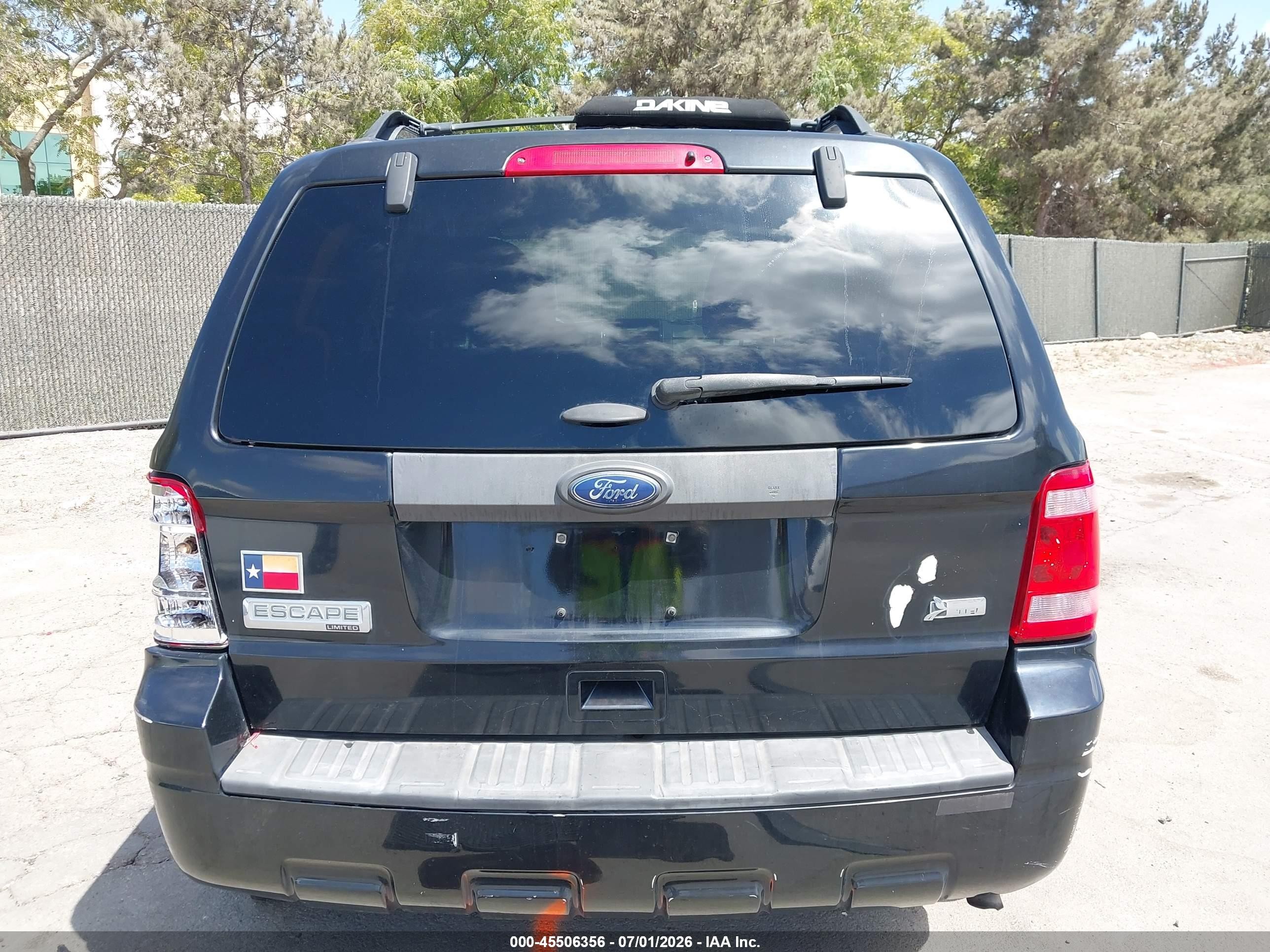 2012 Ford Escape Limited Black vin: 1FMCU0EG5CKC68831