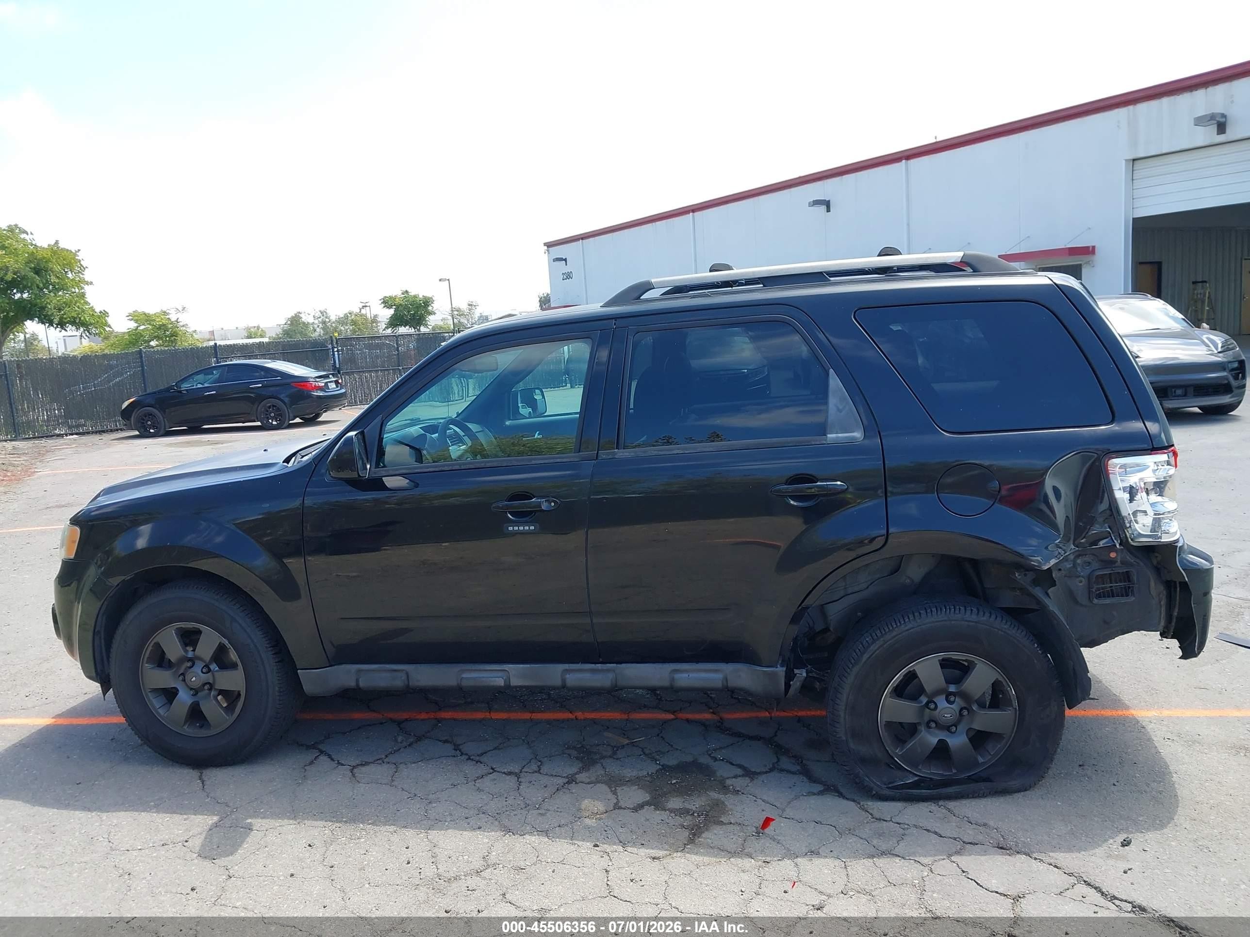 2012 Ford Escape Limited Black vin: 1FMCU0EG5CKC68831