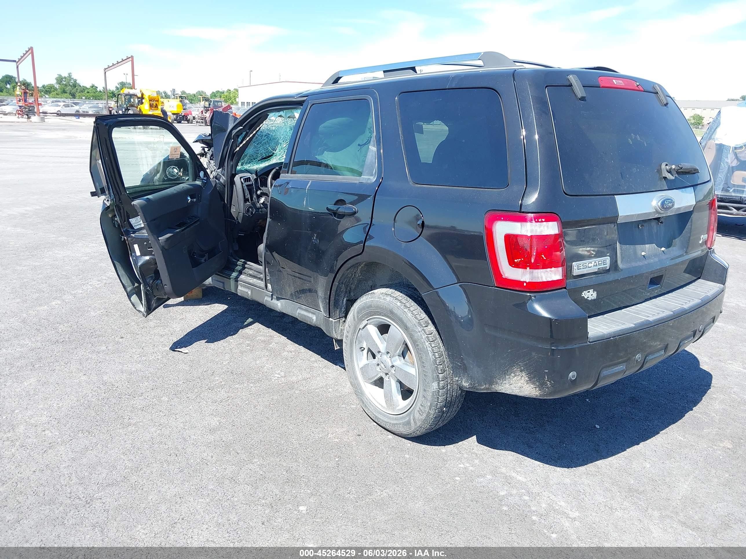 2011 Ford Escape Limited Black vin: 1FMCU0EG6BKA07707